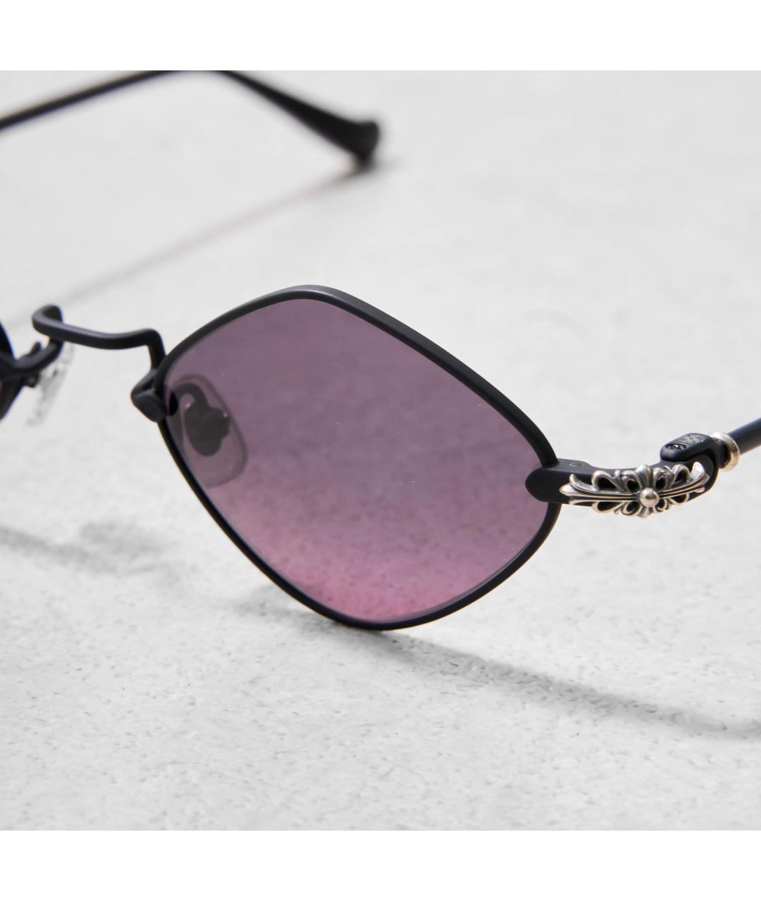 CHROME HEARTS Фиолетовые металлические солнцезащитные очки, фото 2