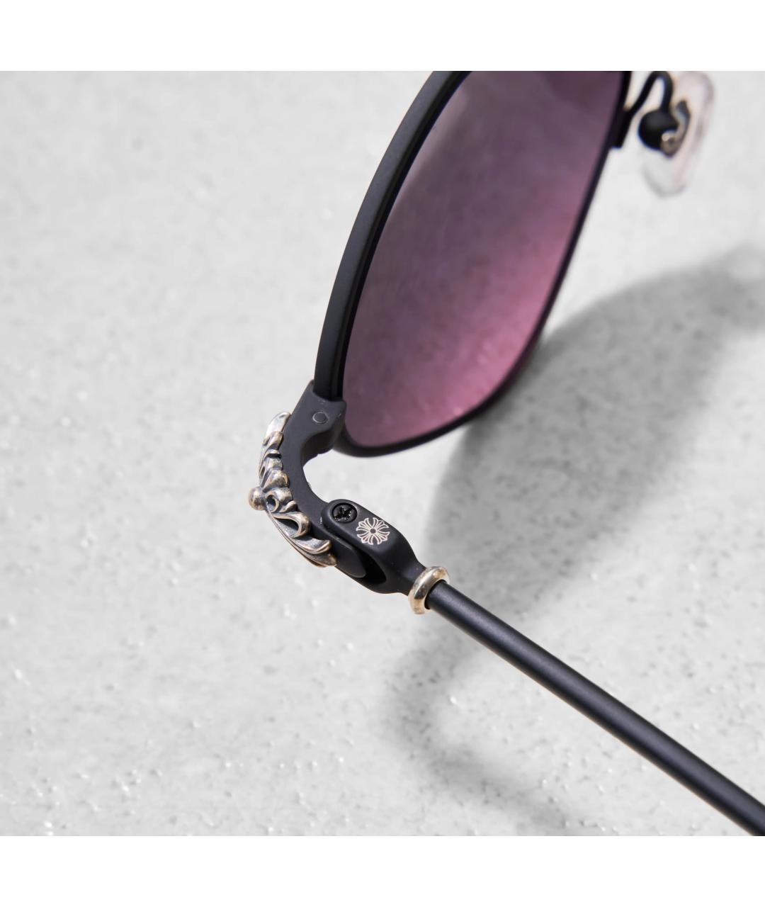 CHROME HEARTS Фиолетовые металлические солнцезащитные очки, фото 4