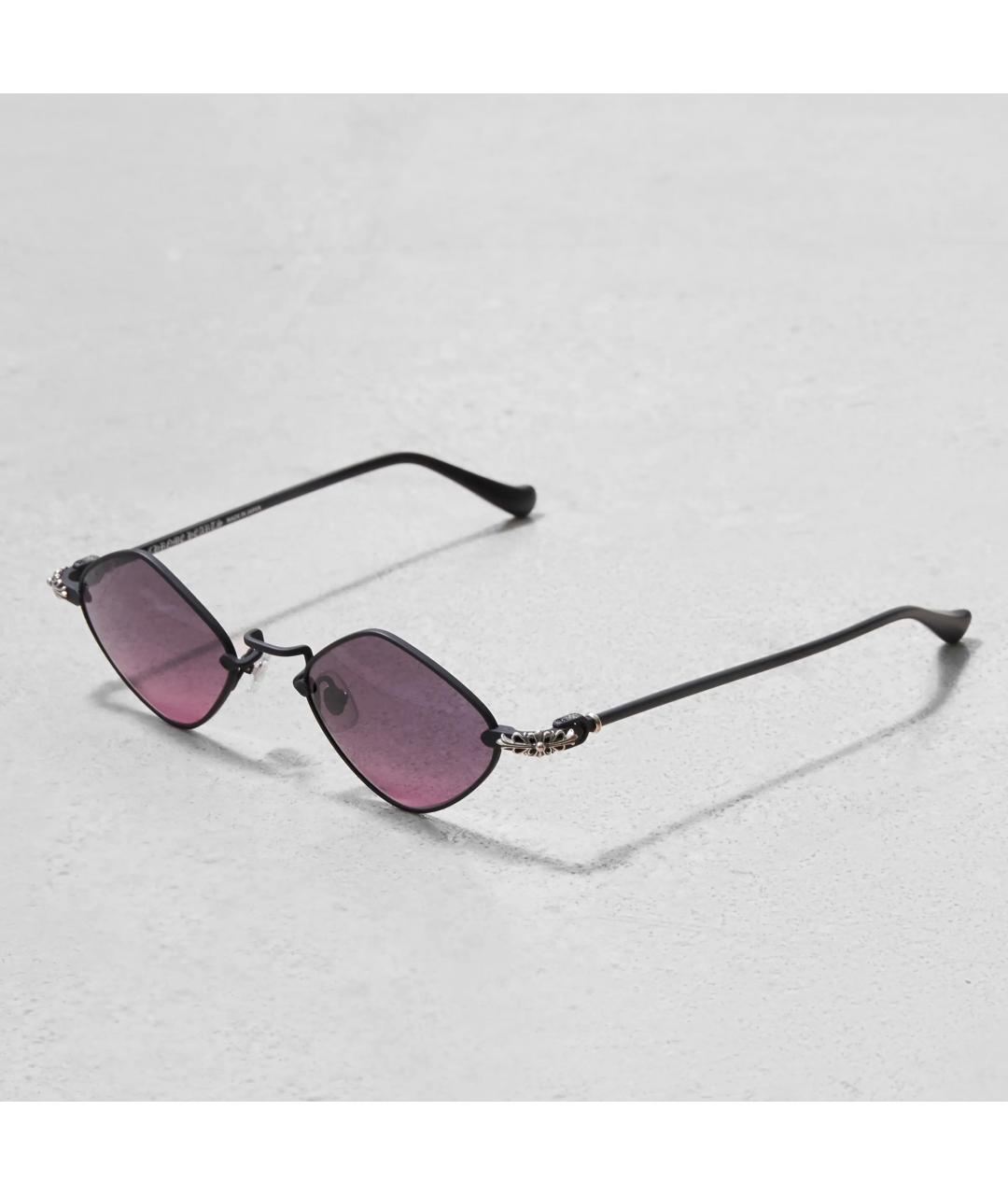 CHROME HEARTS Фиолетовые металлические солнцезащитные очки, фото 6