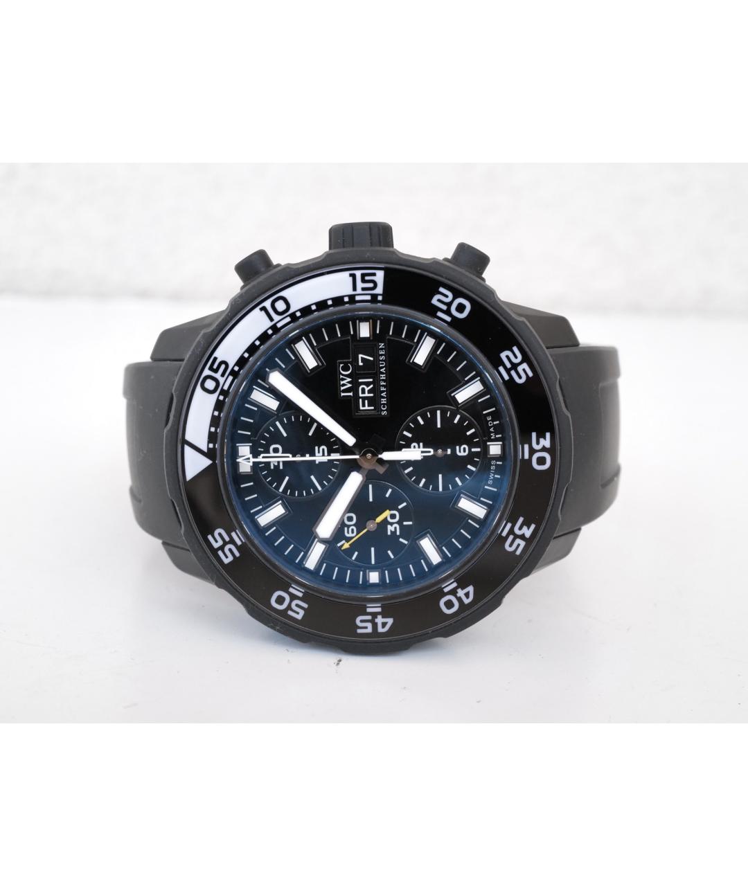 IWC Черные металлические часы, фото 3