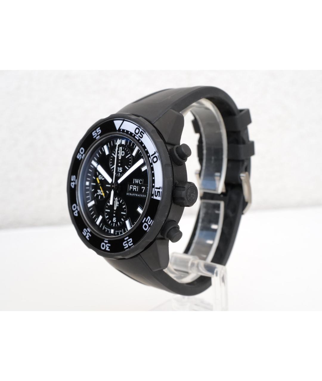 IWC Черные металлические часы, фото 4