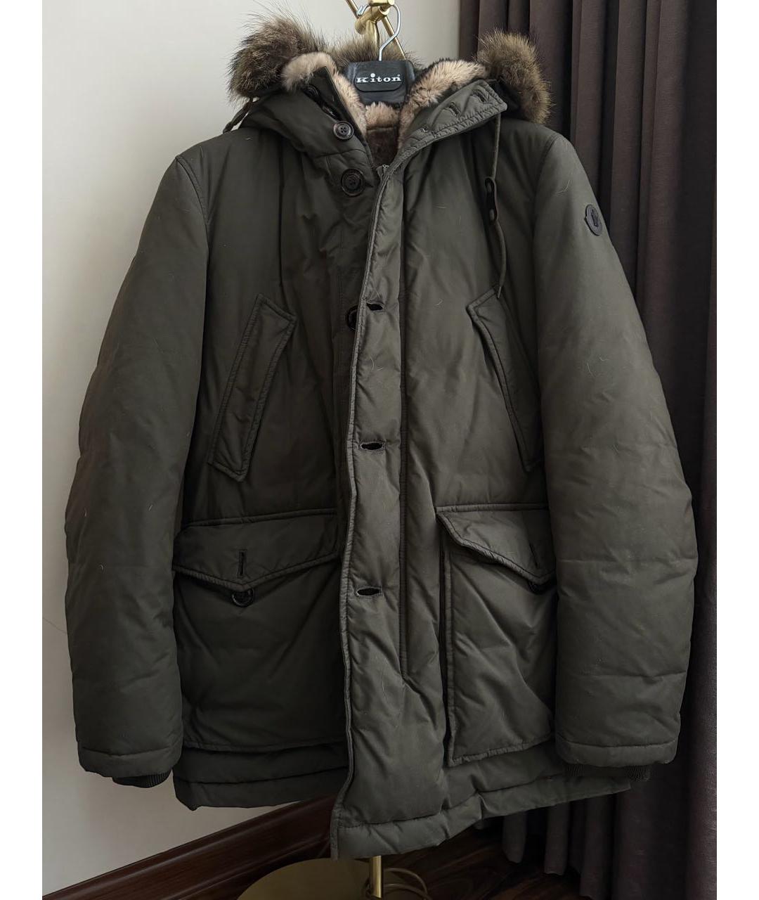 MONCLER Хаки пуховик, фото 5