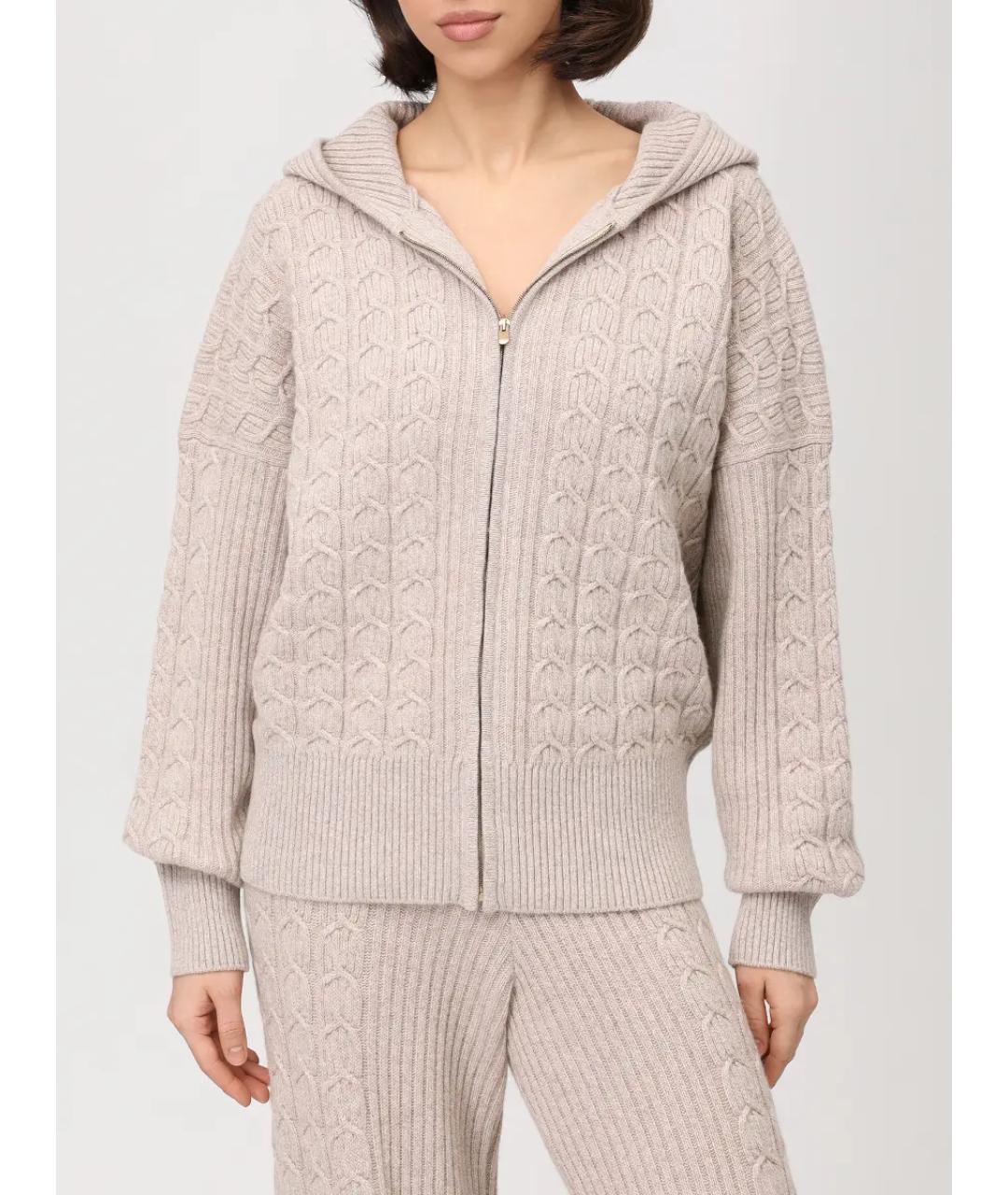 AGNONA Бежевый кашемировый костюм с брюками, фото 3