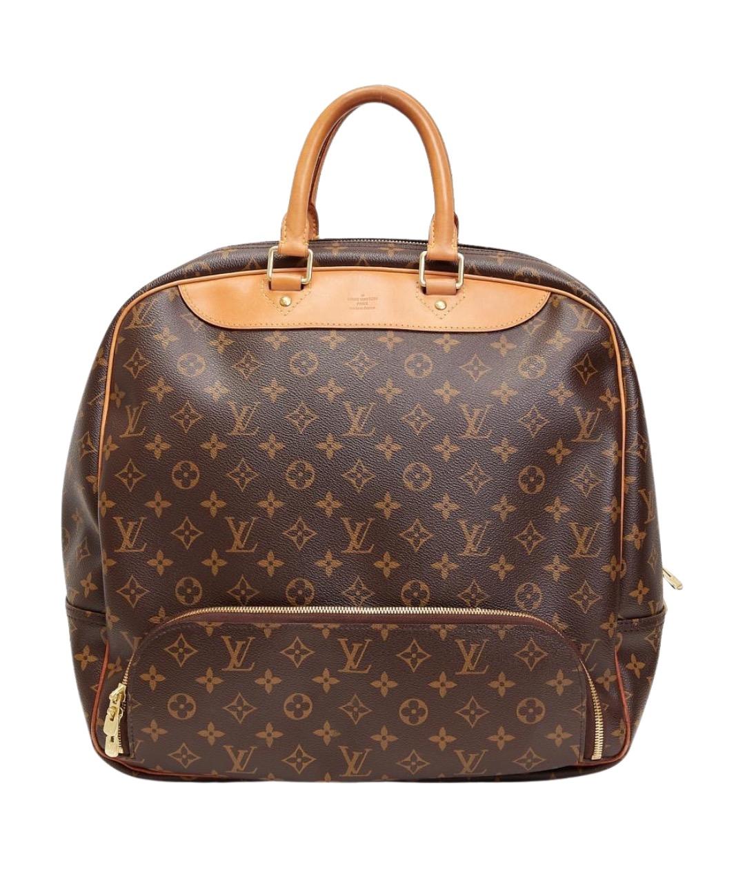 LOUIS VUITTON Коричневая кожаная дорожная/спортивная сумка, фото 1