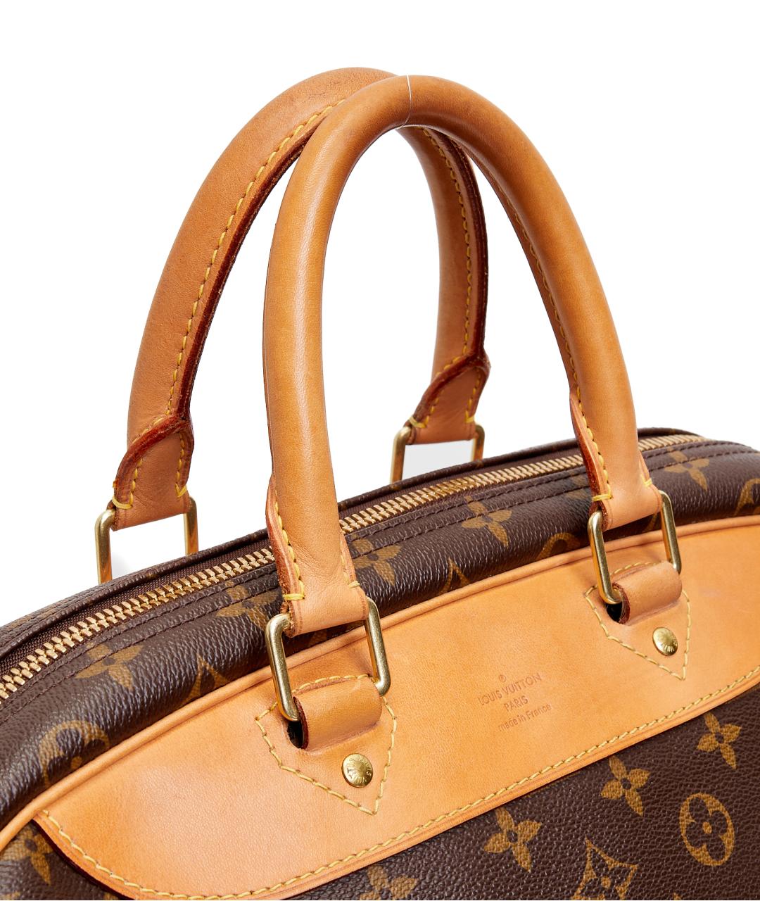 LOUIS VUITTON Коричневая кожаная дорожная/спортивная сумка, фото 4