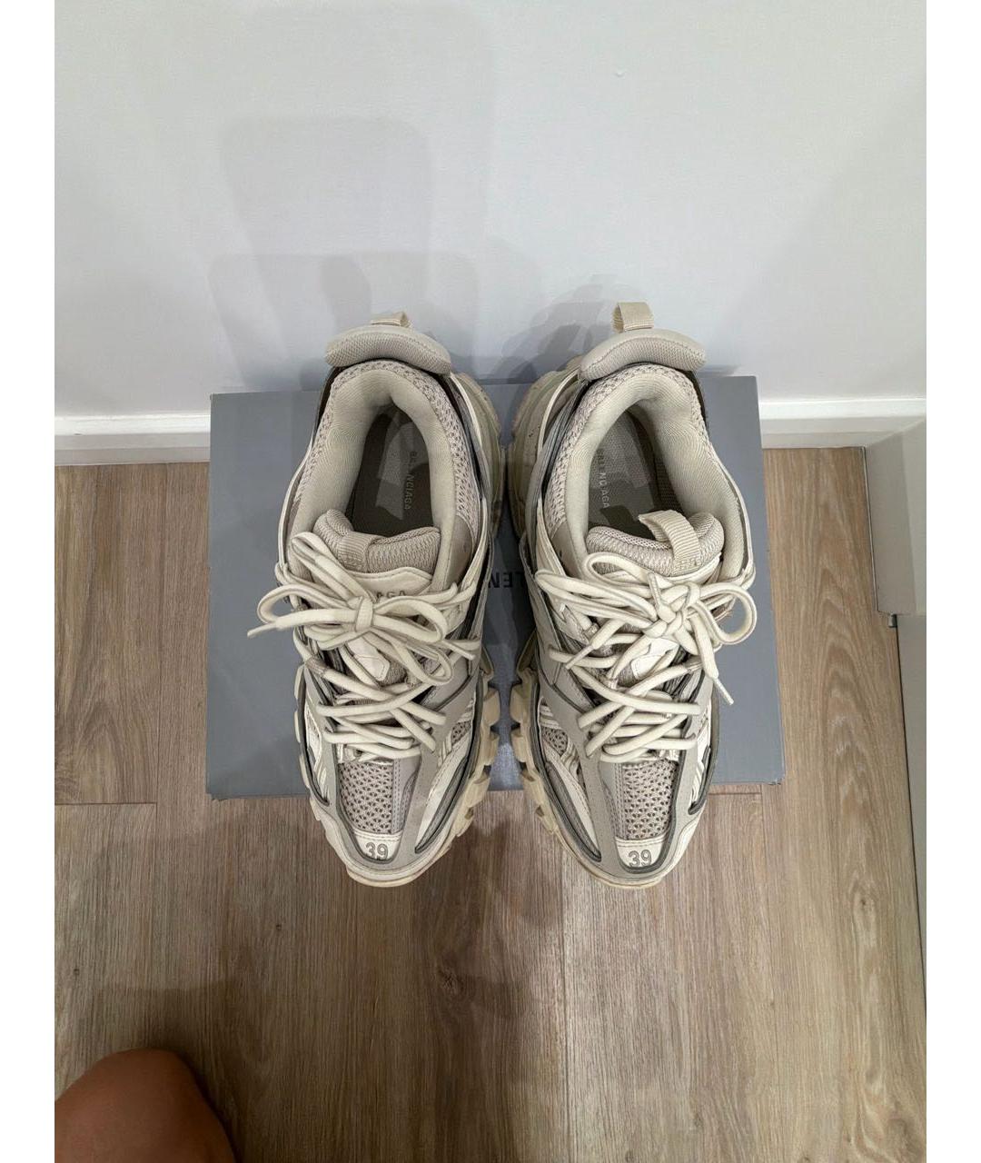 BALENCIAGA Бежевые кроссовки, фото 3