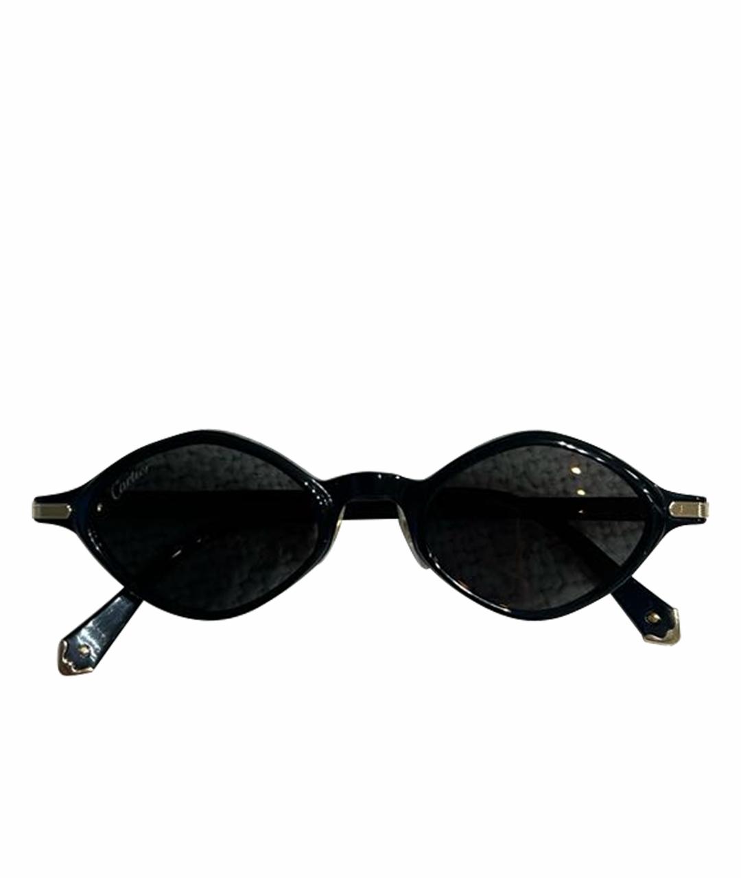 CARTIER Черные пластиковые солнцезащитные очки, фото 1