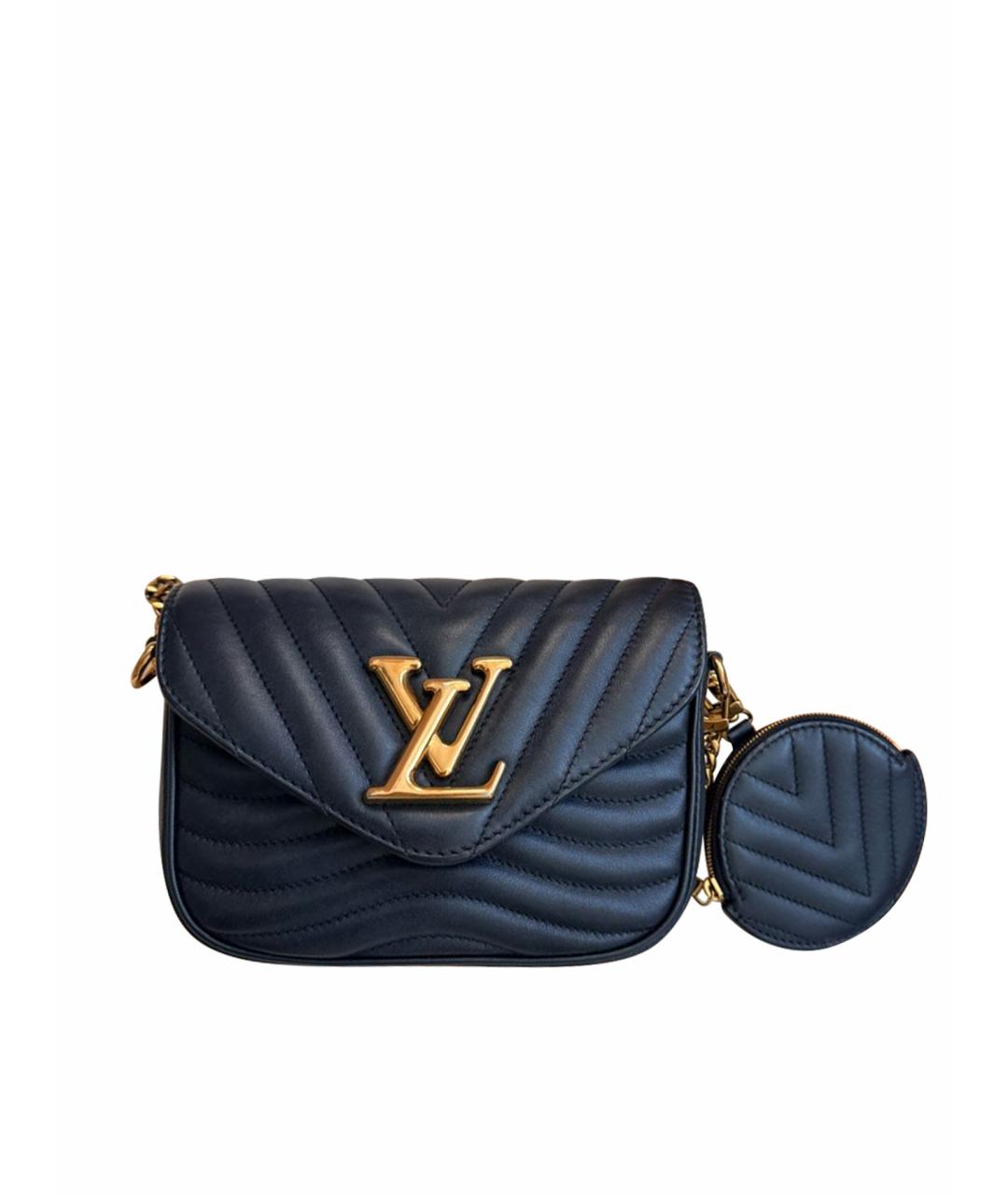 LOUIS VUITTON Черная кожаная сумка через плечо, фото 1