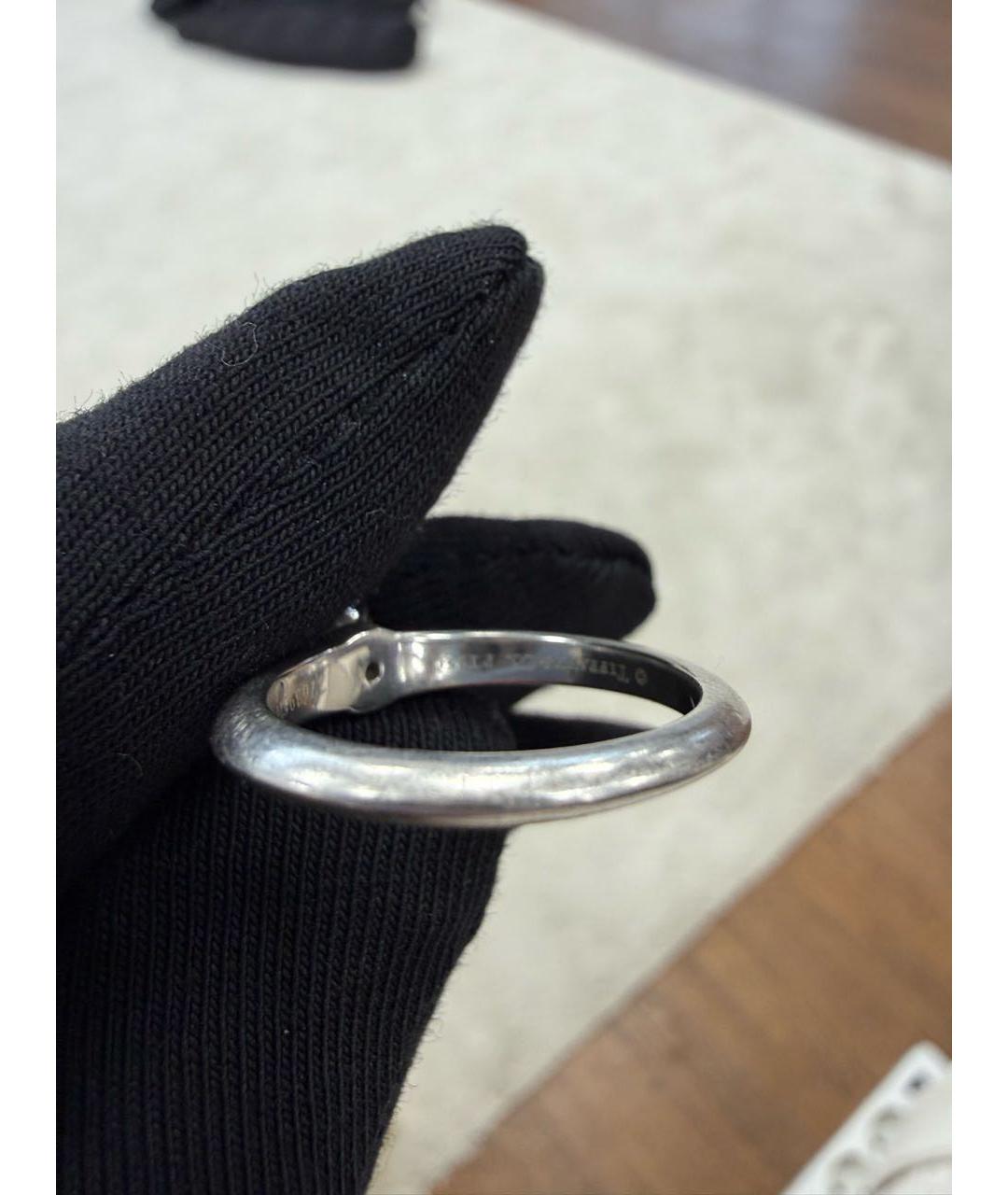 TIFFANY&CO Белое платиновое кольцо, фото 3