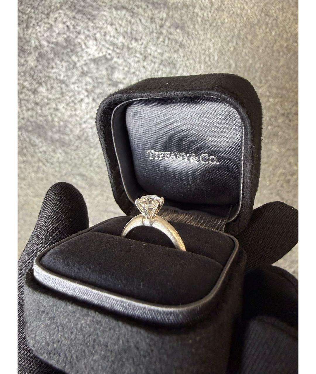 TIFFANY&CO Белое платиновое кольцо, фото 2