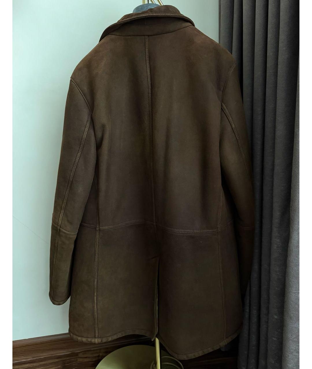 VALENTINO Коричневая кожаная дубленка/шуба, фото 2