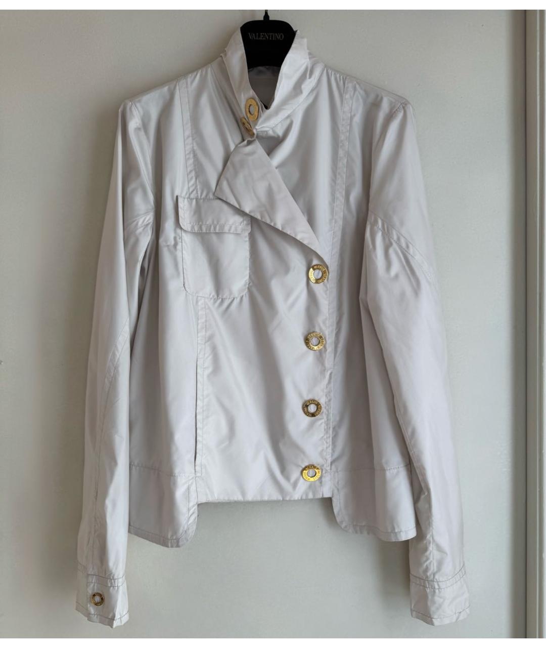 VERSUS VERSACE Бежевый полиамидовый тренч/плащ, фото 9