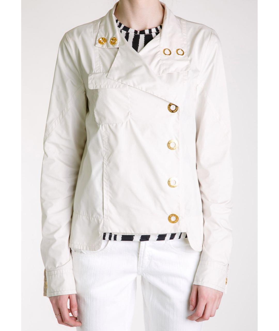 VERSUS VERSACE Бежевый полиамидовый тренч/плащ, фото 2