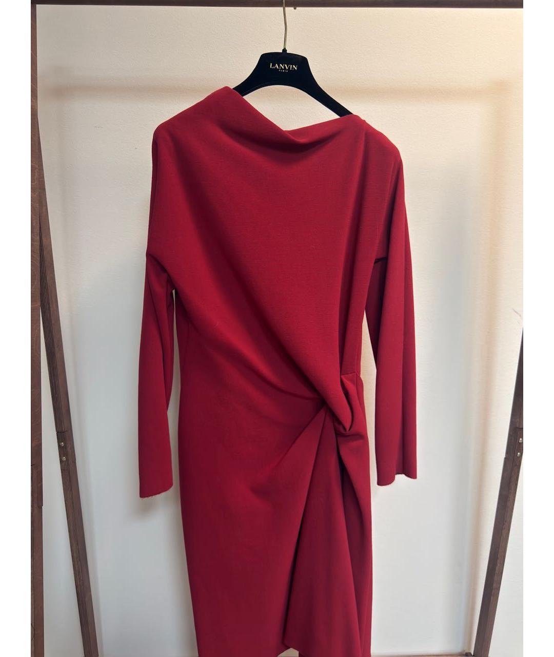 LANVIN Красное вечернее платье, фото 5