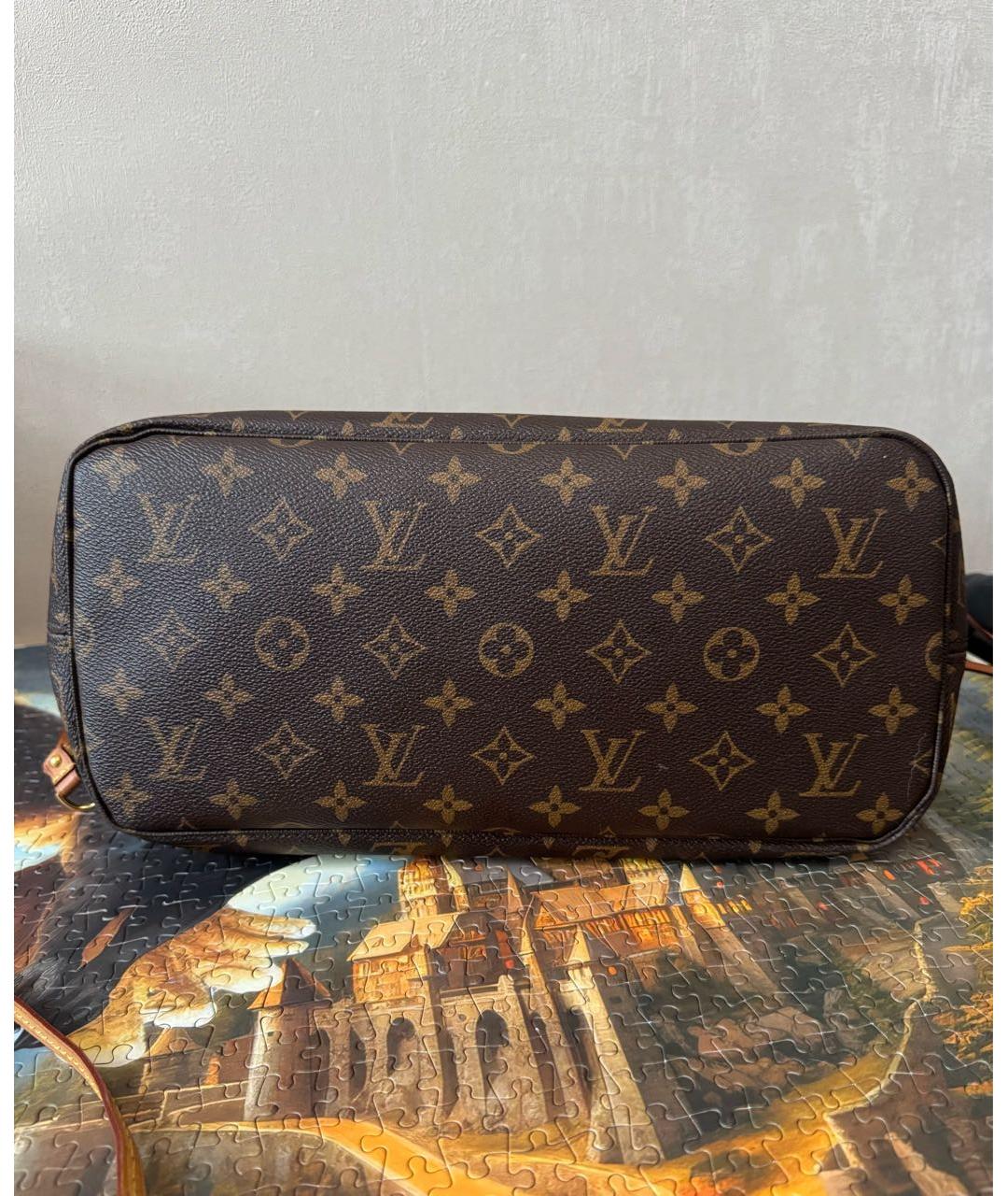 LOUIS VUITTON Коричневая сумка тоут, фото 5