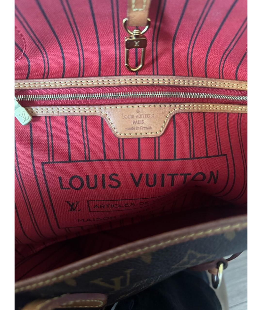 LOUIS VUITTON Коричневая сумка тоут, фото 7