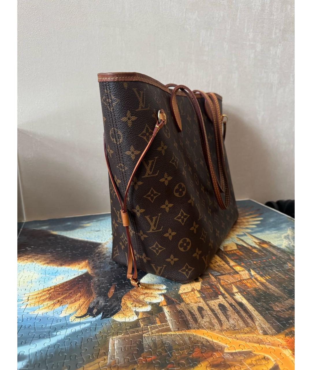 LOUIS VUITTON Коричневая сумка тоут, фото 2