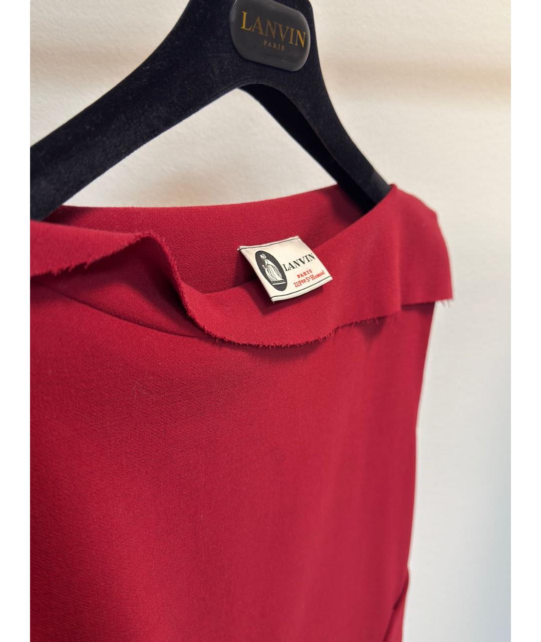 LANVIN Красное вечернее платье, фото 4