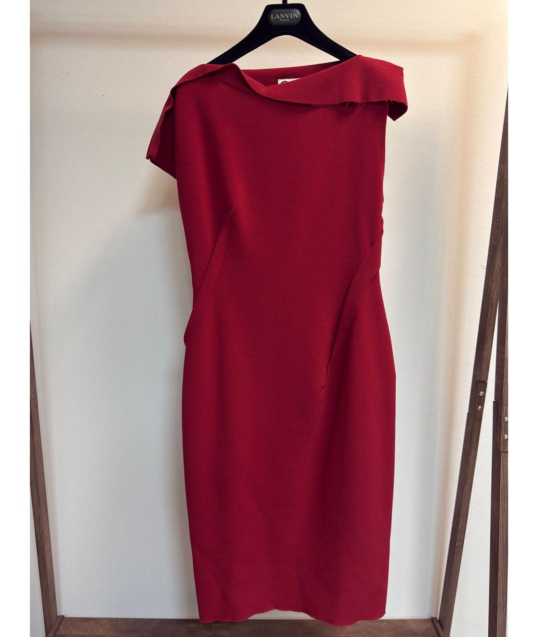 LANVIN Красное вечернее платье, фото 5