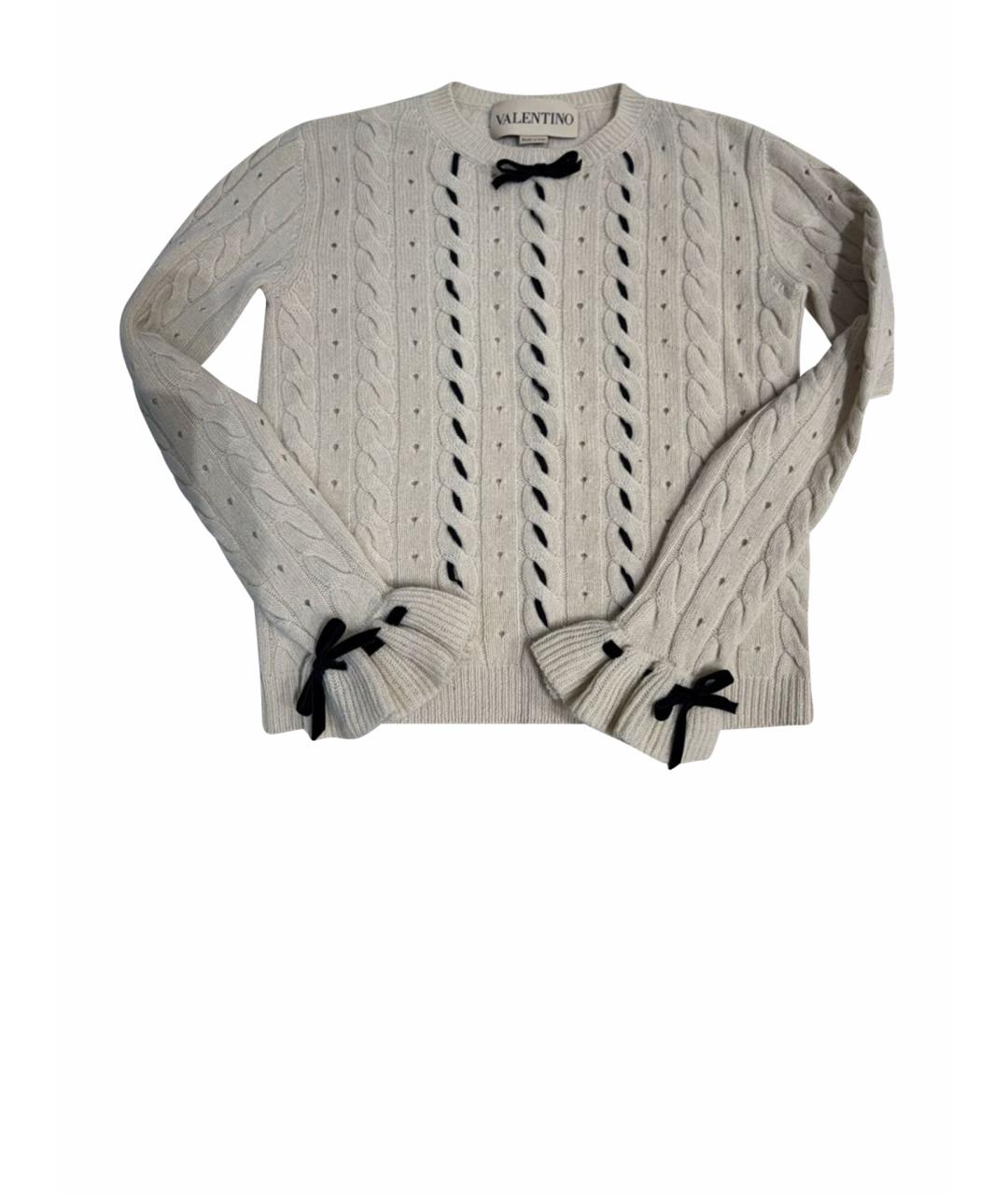 VALENTINO Золотой хлопковый джемпер / свитер, фото 1
