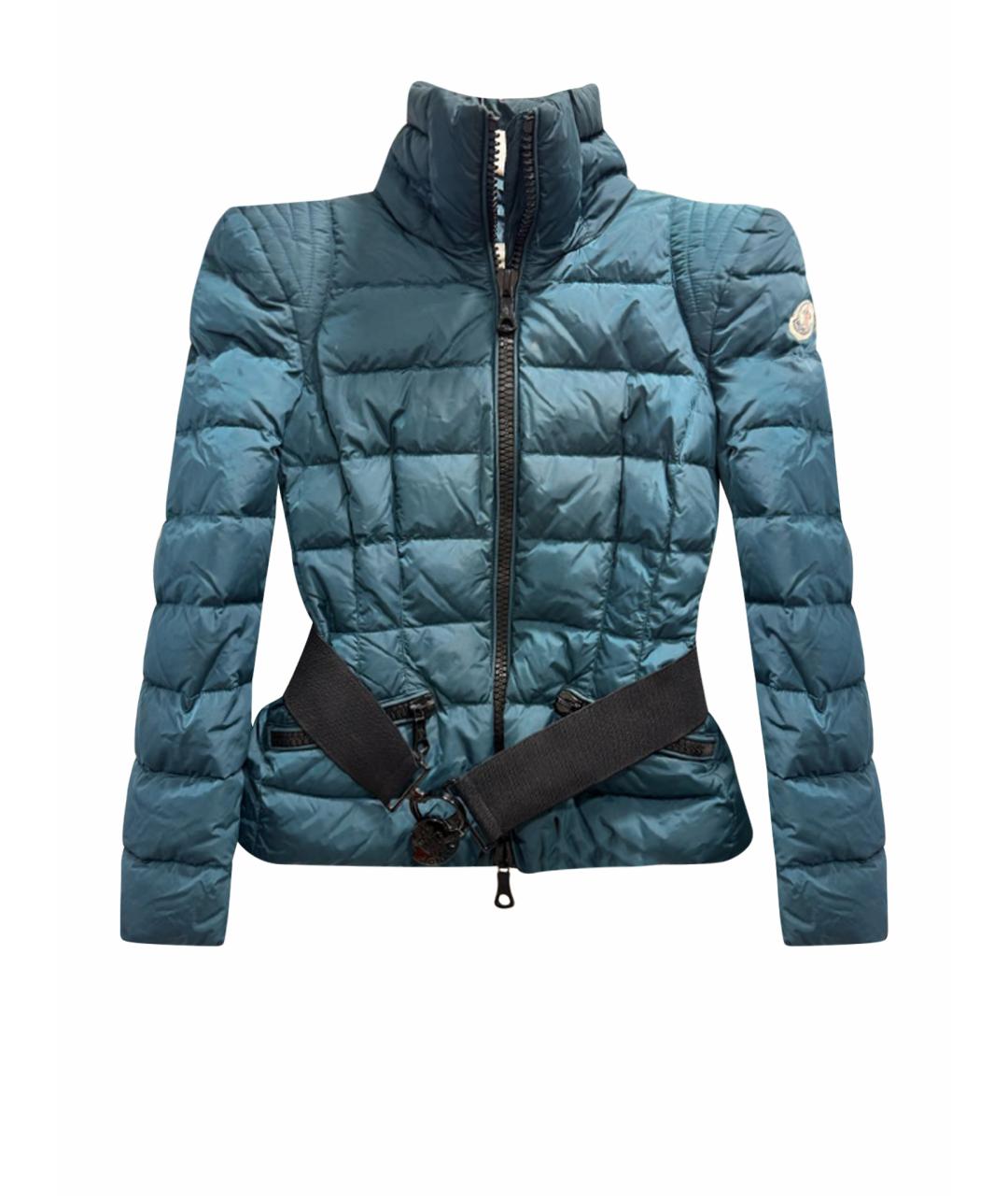 MONCLER Зеленый пуховик, фото 1