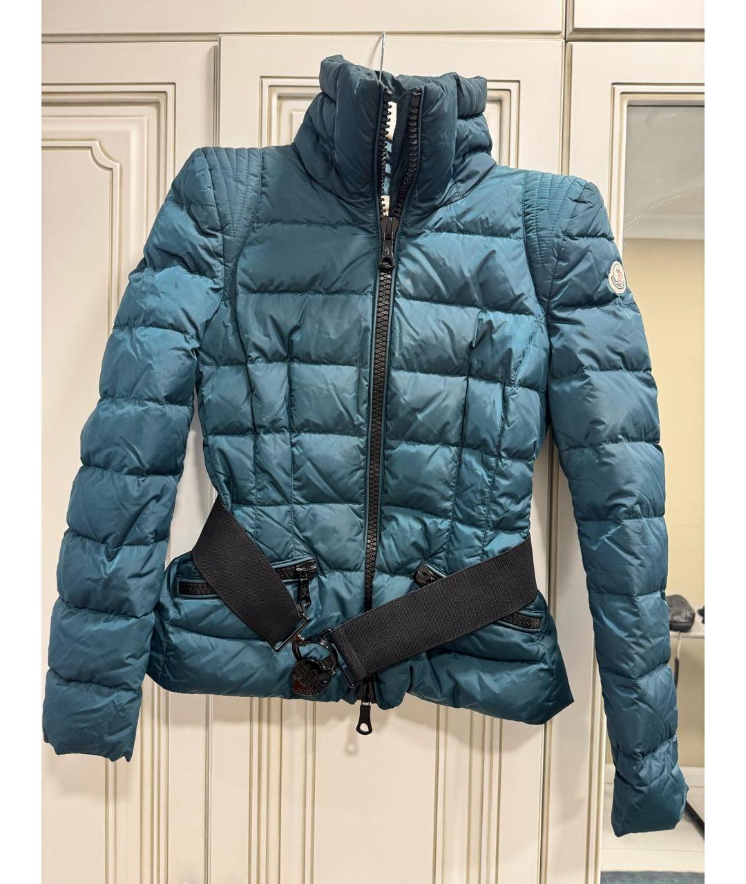 MONCLER Зеленый пуховик, фото 6