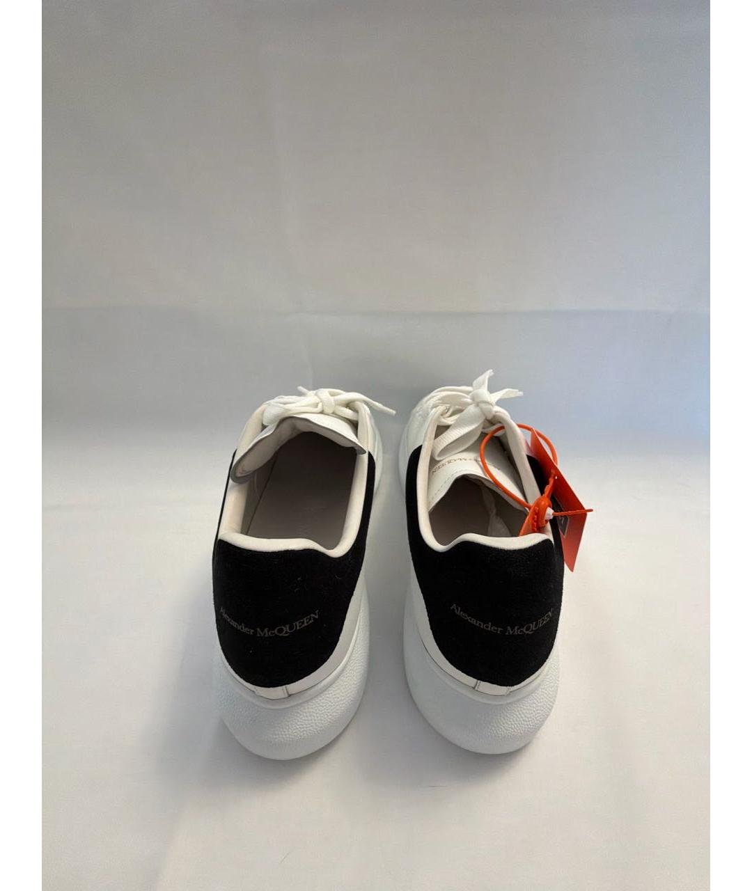 ALEXANDER MCQUEEN Белые кожаные кеды, фото 4