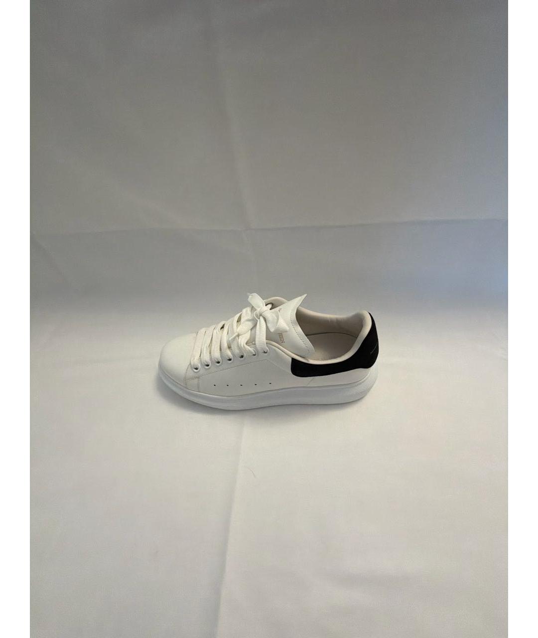 ALEXANDER MCQUEEN Белые кожаные кеды, фото 5