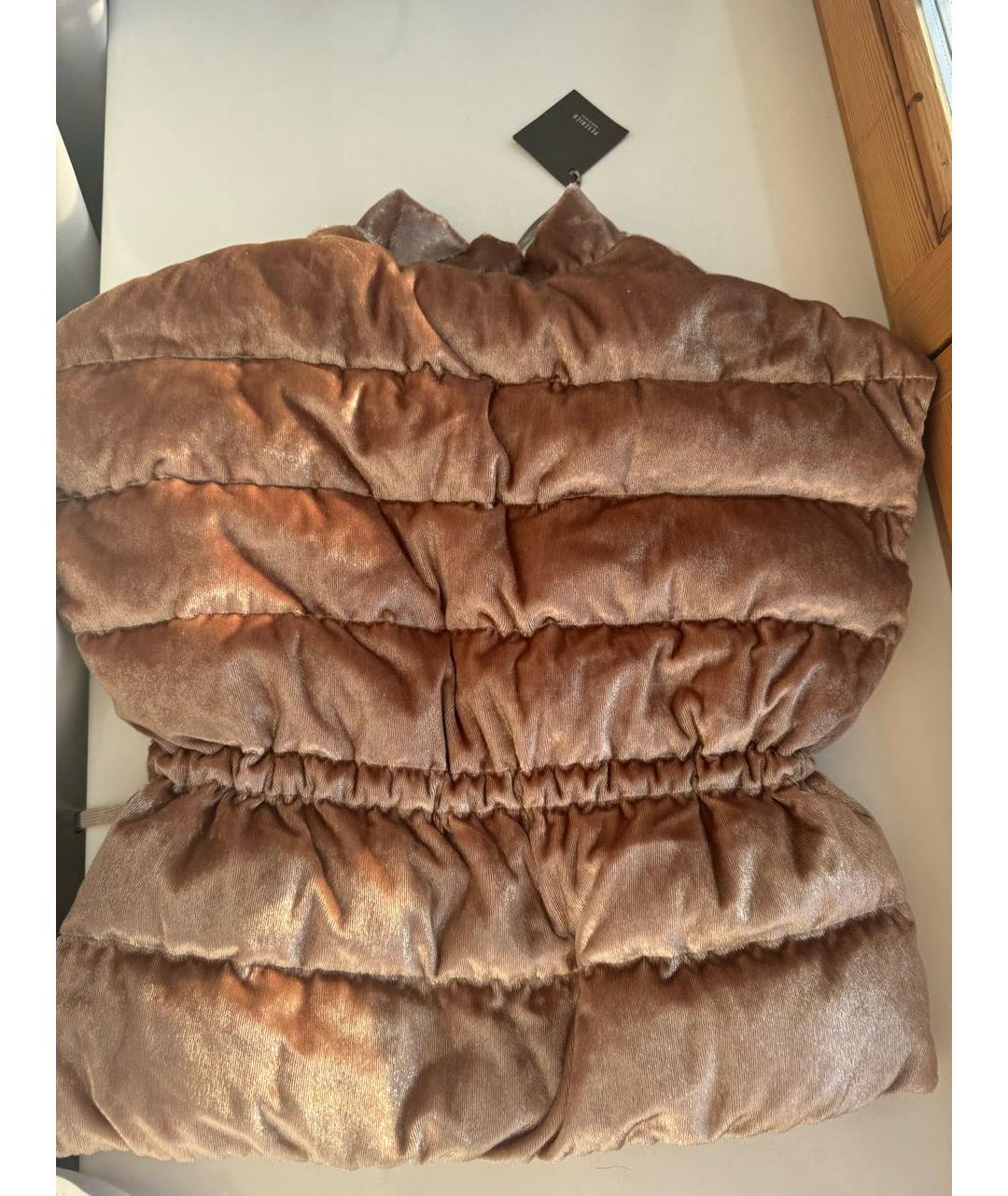 PESERICO Золотой кашемировый жилет, фото 2