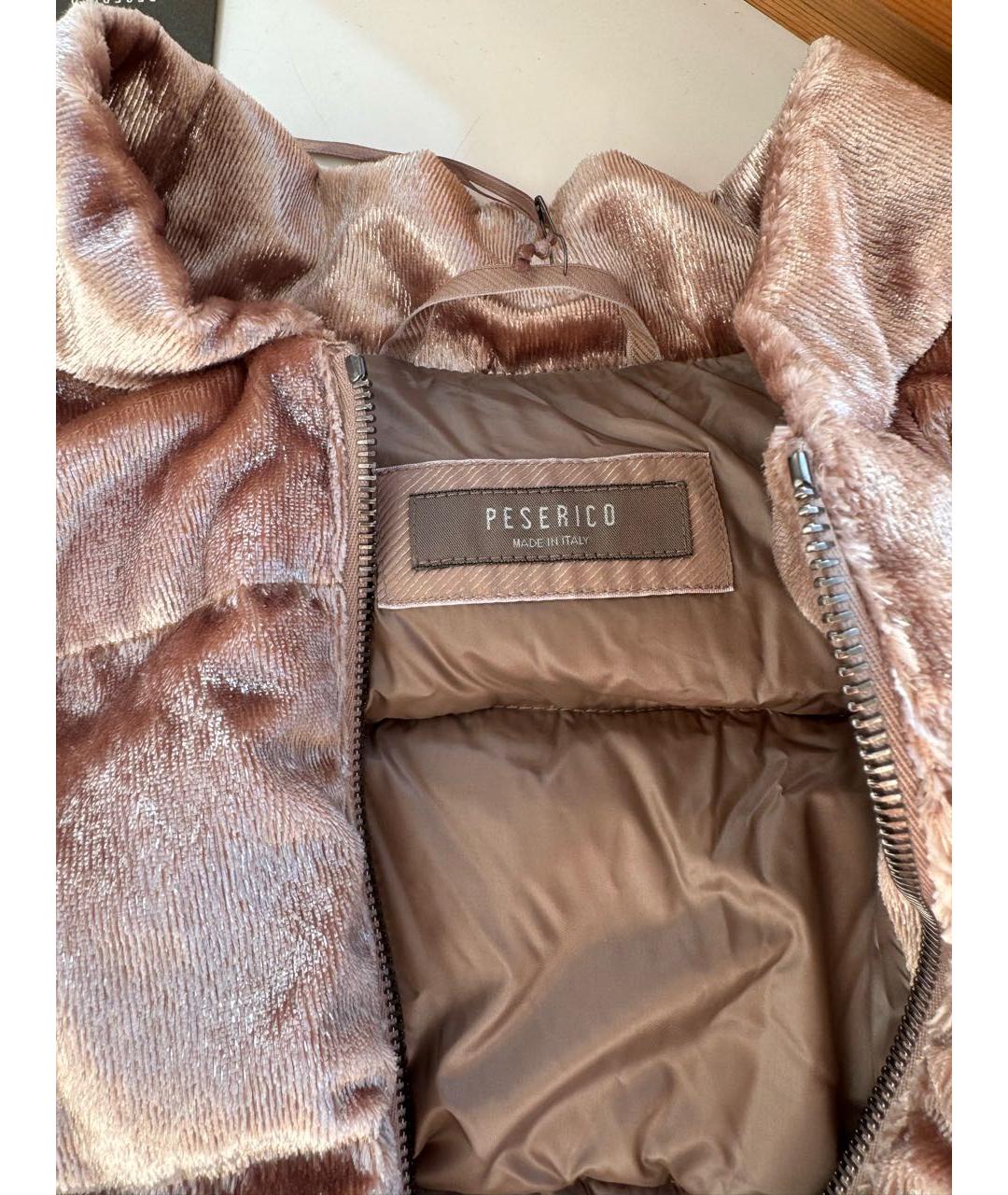 PESERICO Золотой кашемировый жилет, фото 3