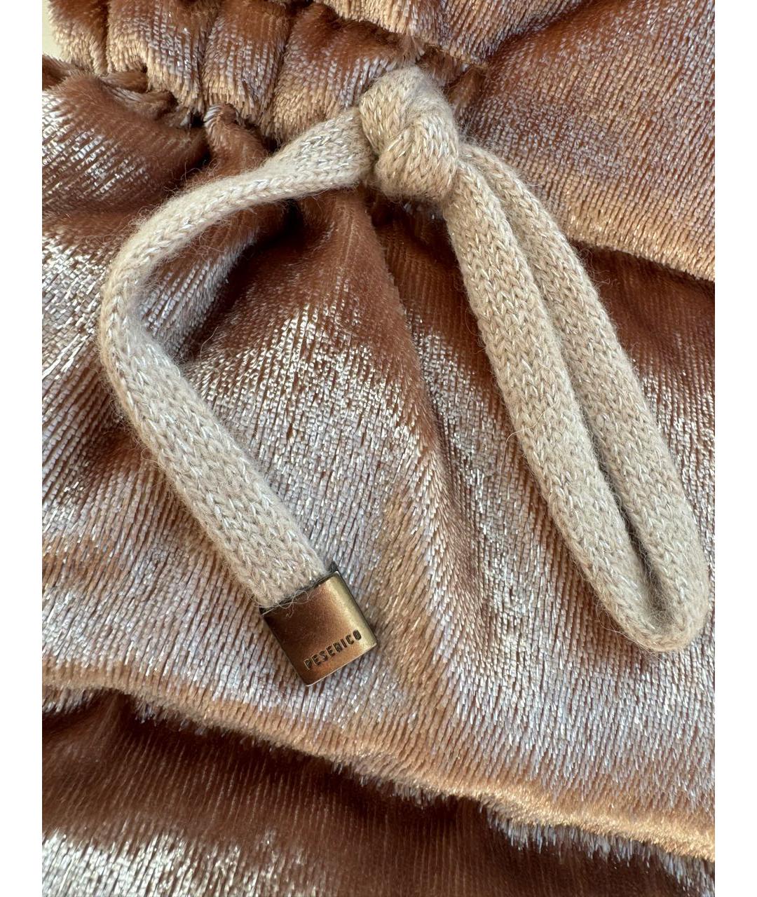 PESERICO Золотой кашемировый жилет, фото 5