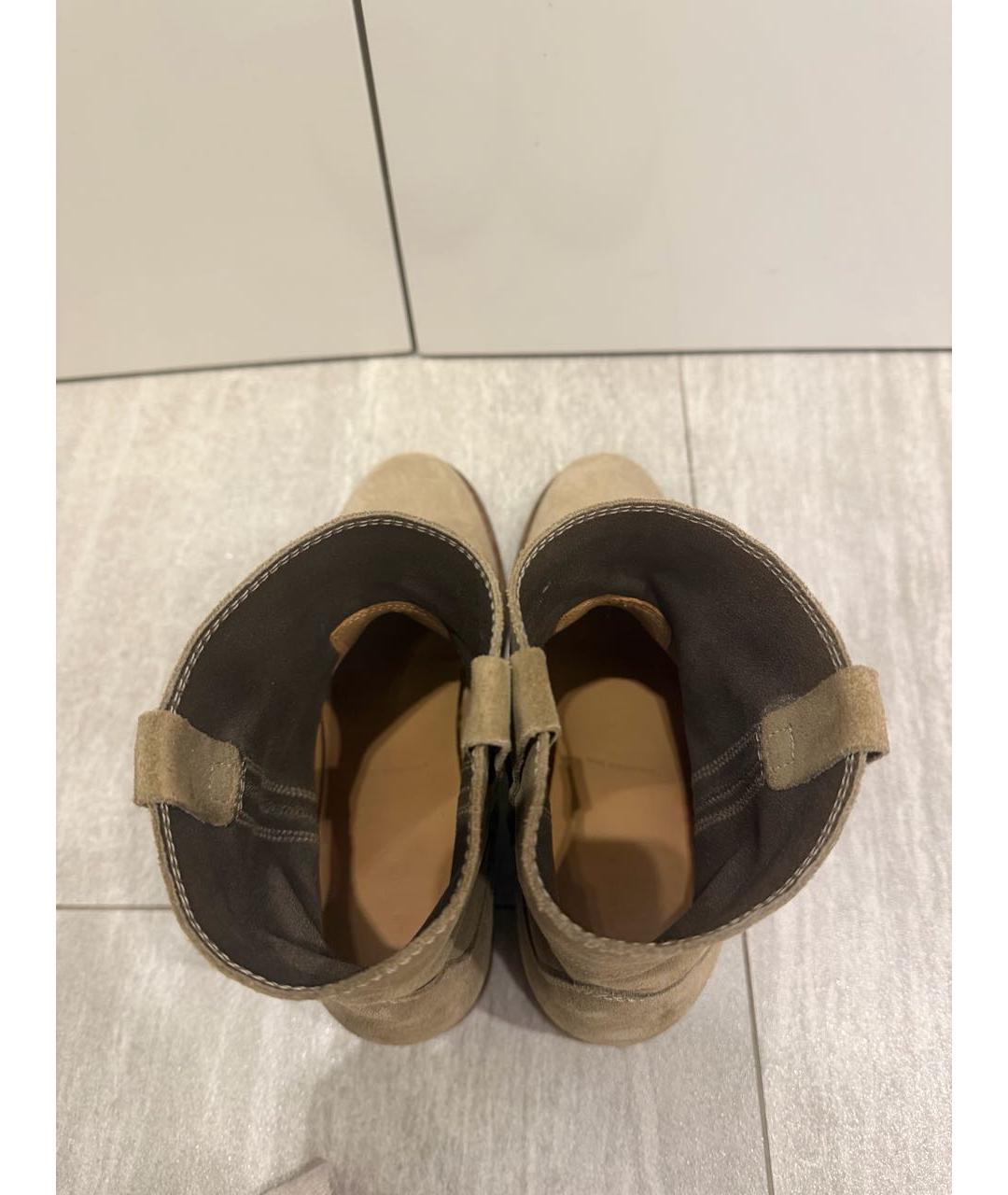 ISABEL MARANT Хаки замшевые полусапоги, фото 6