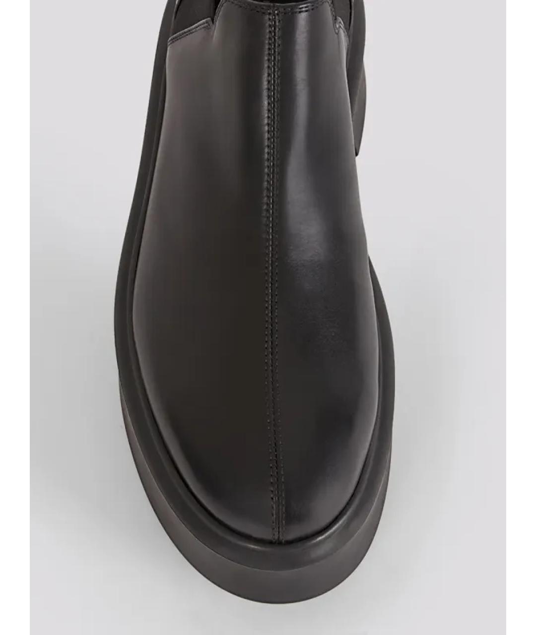 THE ROW Черные кожаные ботинки, фото 4