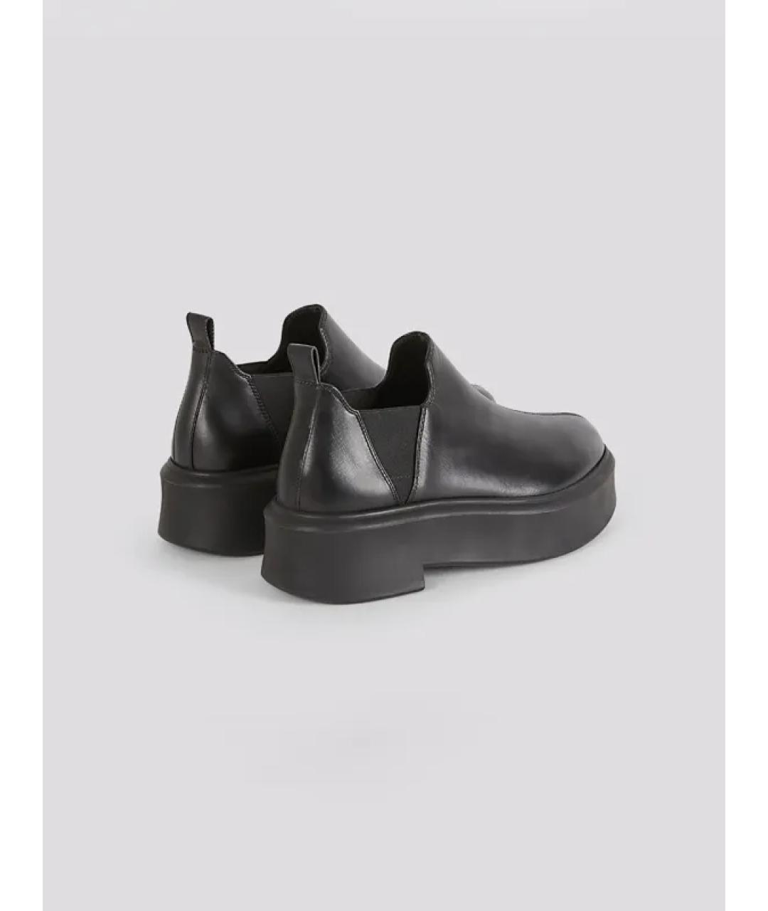 THE ROW Черные кожаные ботинки, фото 3