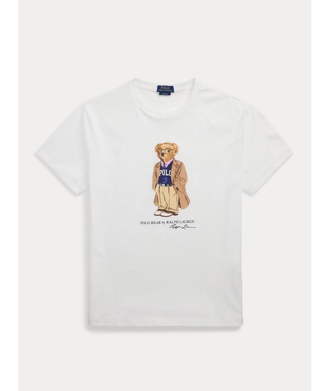 POLO RALPH LAUREN Белая хлопковая футболка, фото 6