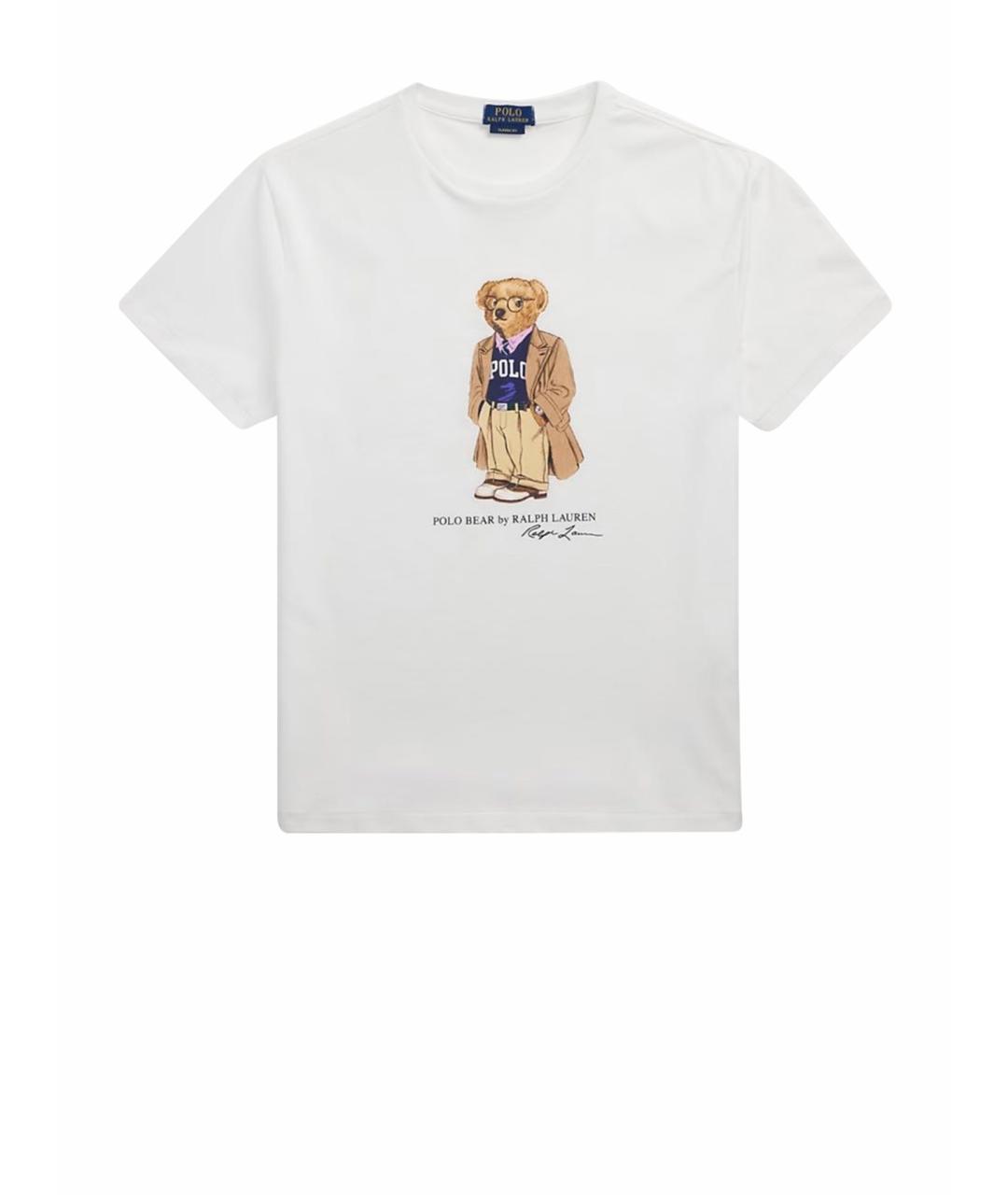 POLO RALPH LAUREN Белая хлопковая футболка, фото 1