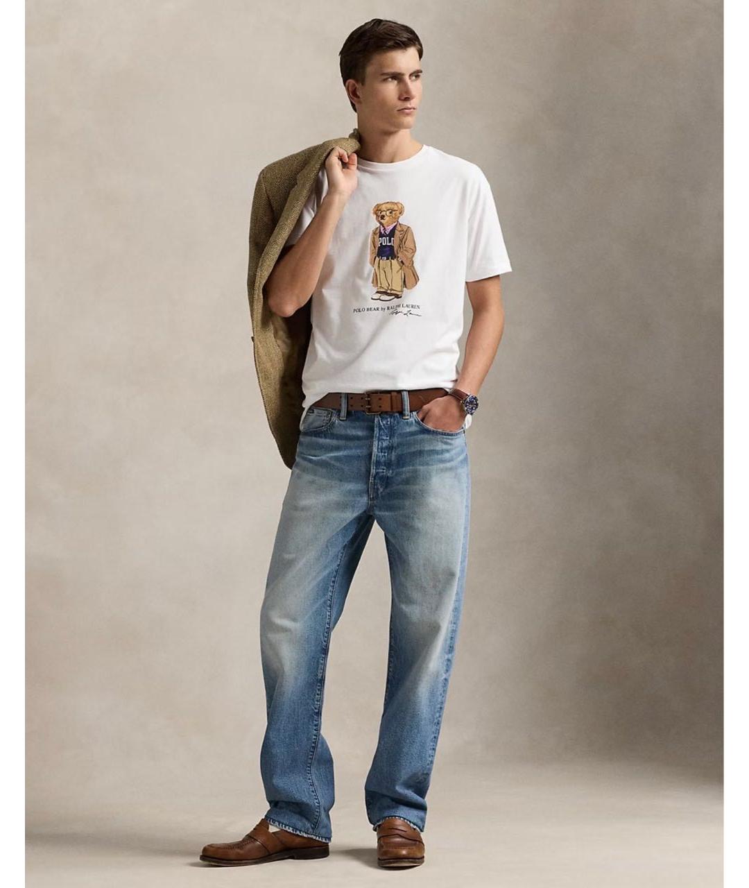 POLO RALPH LAUREN Белая хлопковая футболка, фото 2