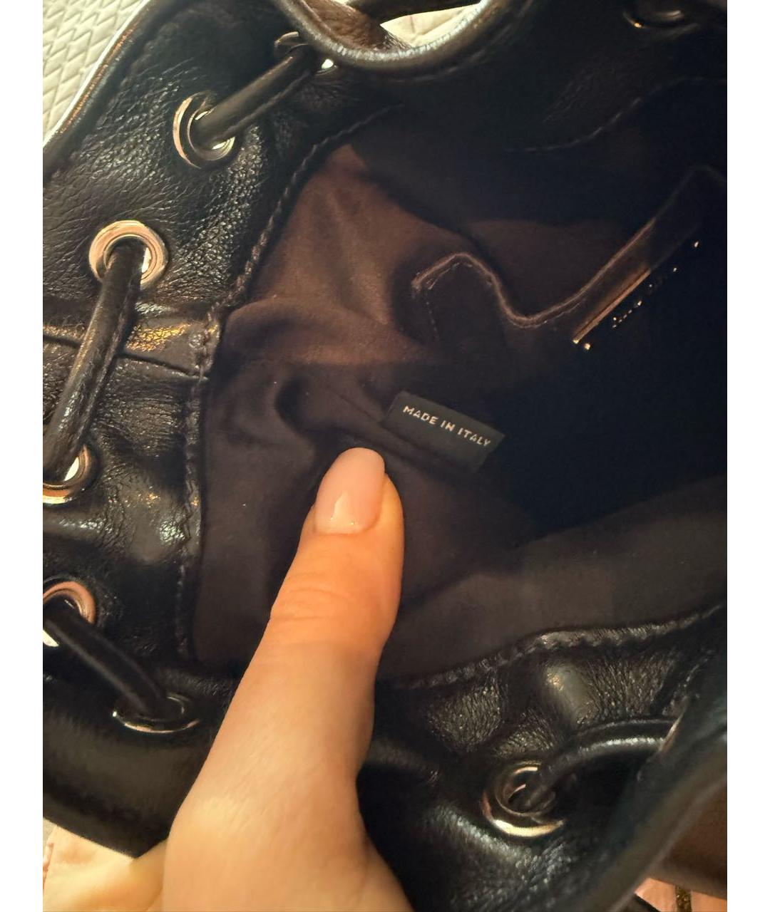 MIU MIU Черная кожаная сумка через плечо, фото 6