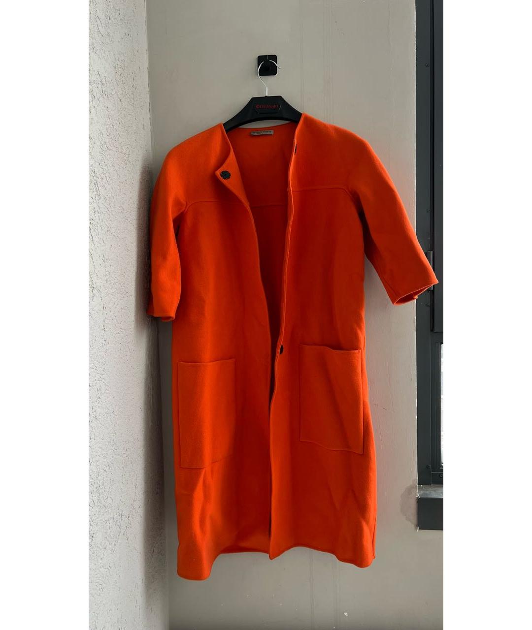 BOTTEGA VENETA Оранжевое кашемировое пальто, фото 6