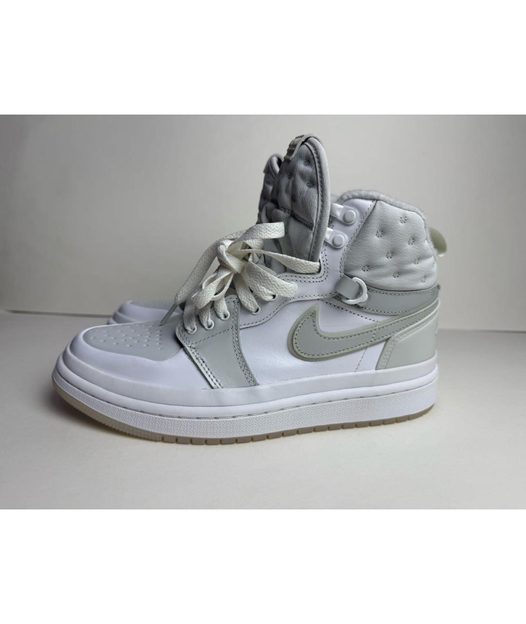 JORDAN Серые кожаные кроссовки, фото 7