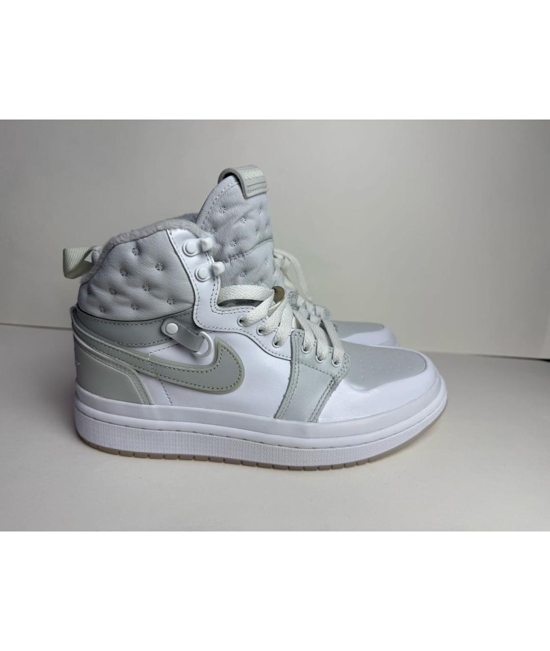 JORDAN Серые кожаные кроссовки, фото 8