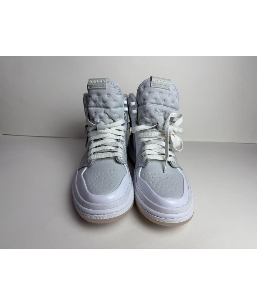 JORDAN Серые кожаные кроссовки, фото 2