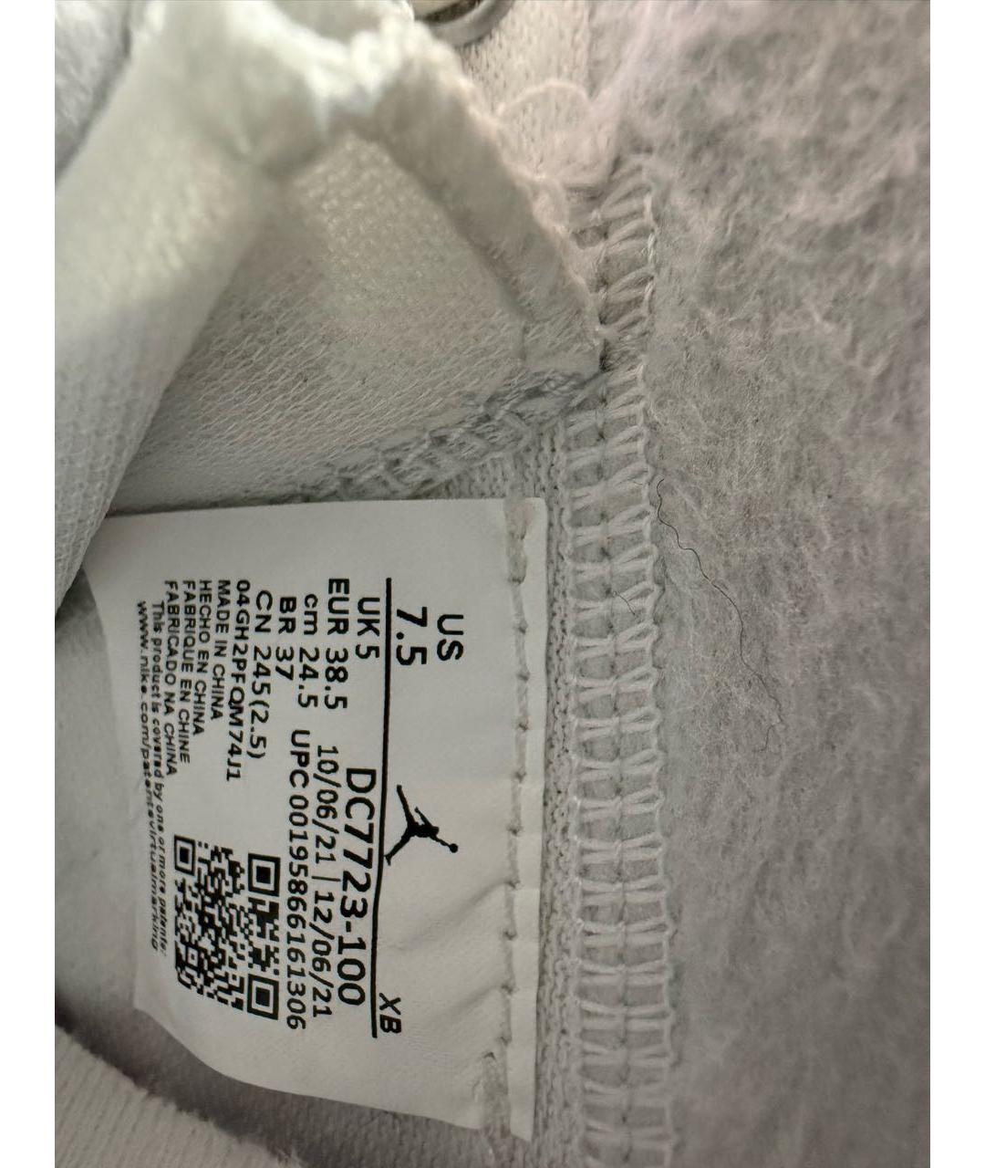 JORDAN Серые кожаные кроссовки, фото 5