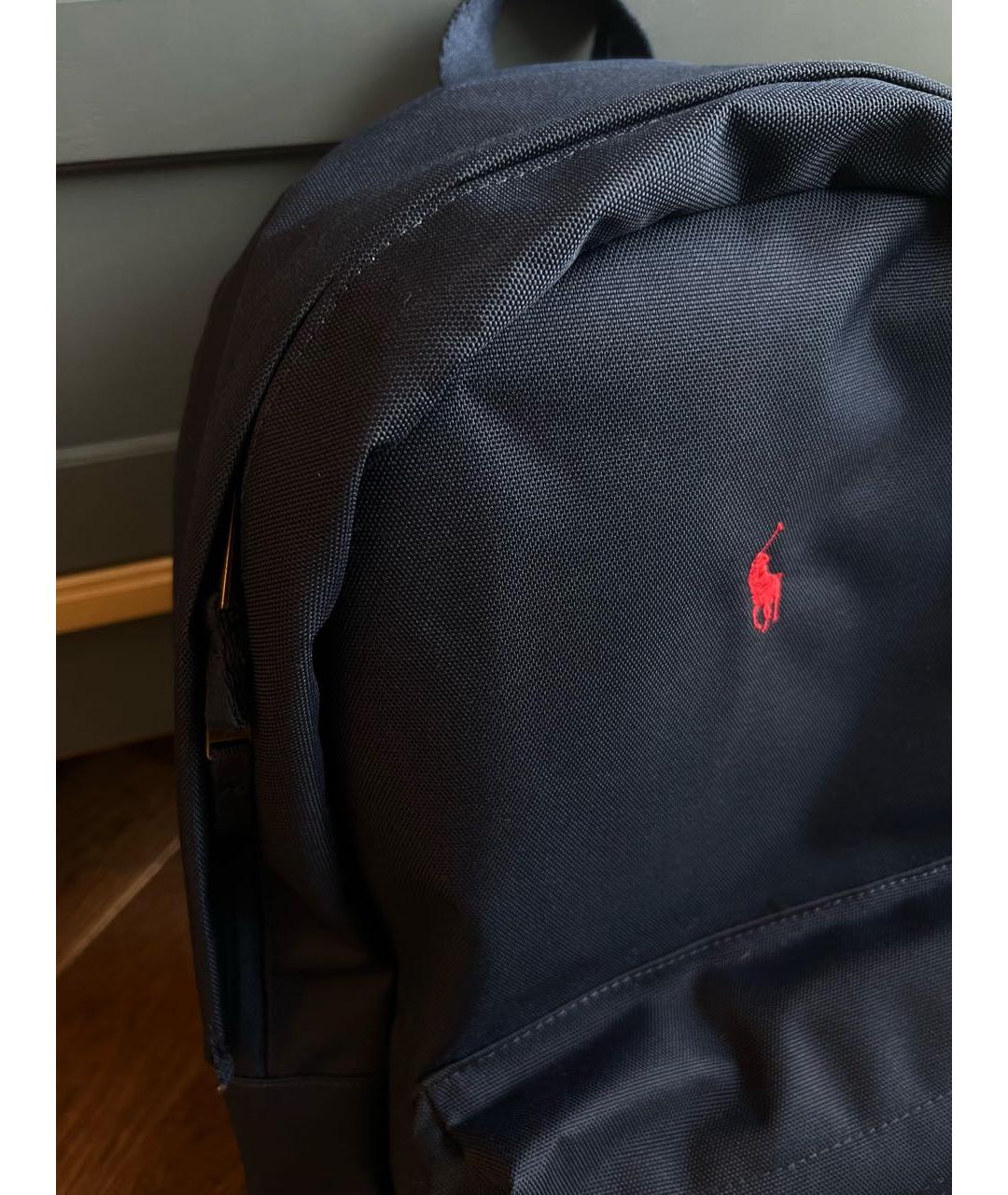 POLO RALPH LAUREN Темно-синий тканевый рюкзак, фото 3