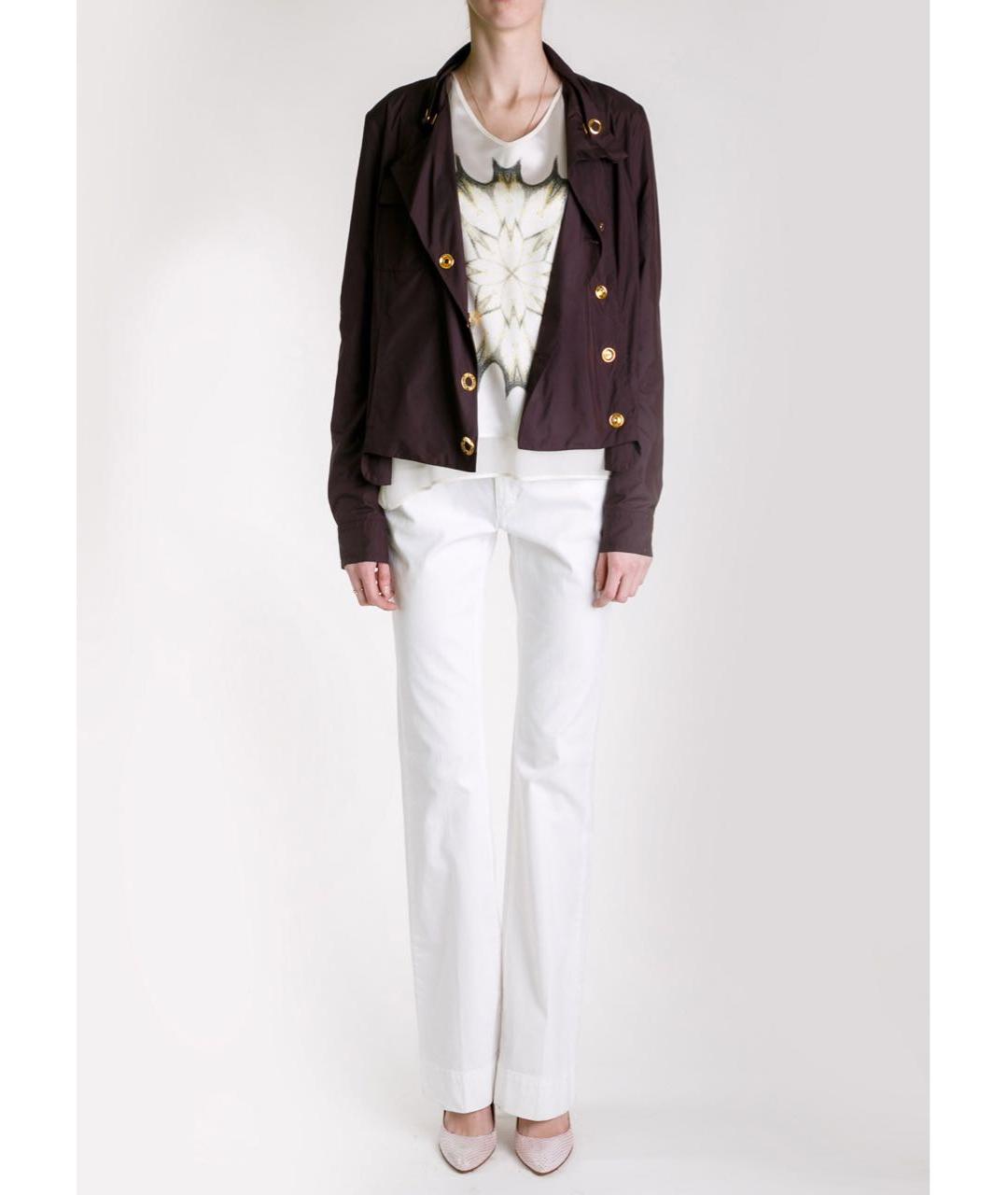 VERSUS VERSACE Бордовый полиамидовый тренч/плащ, фото 3