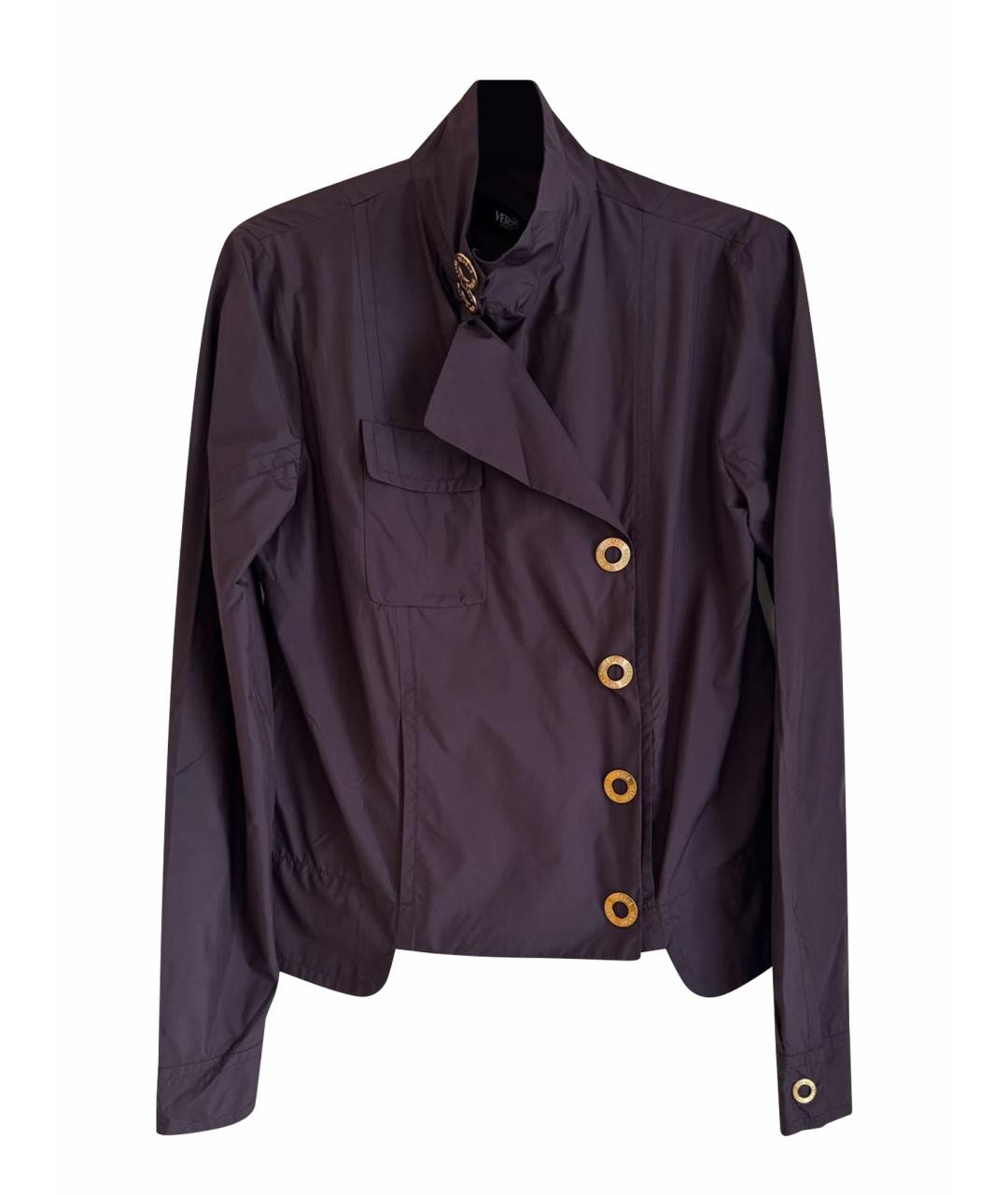 VERSUS VERSACE Бордовый полиамидовый тренч/плащ, фото 1