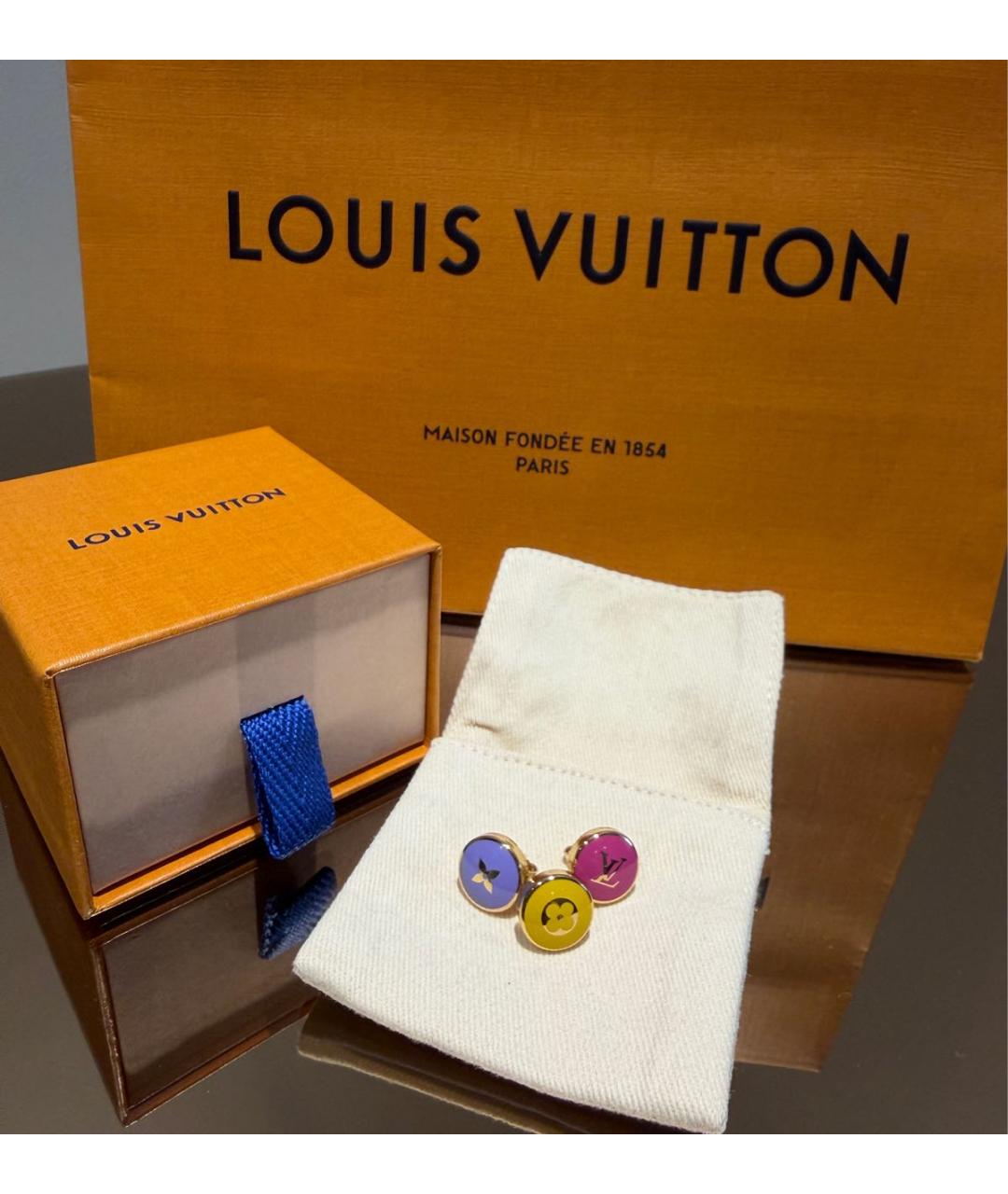 LOUIS VUITTON Мульти металлические серьги, фото 2