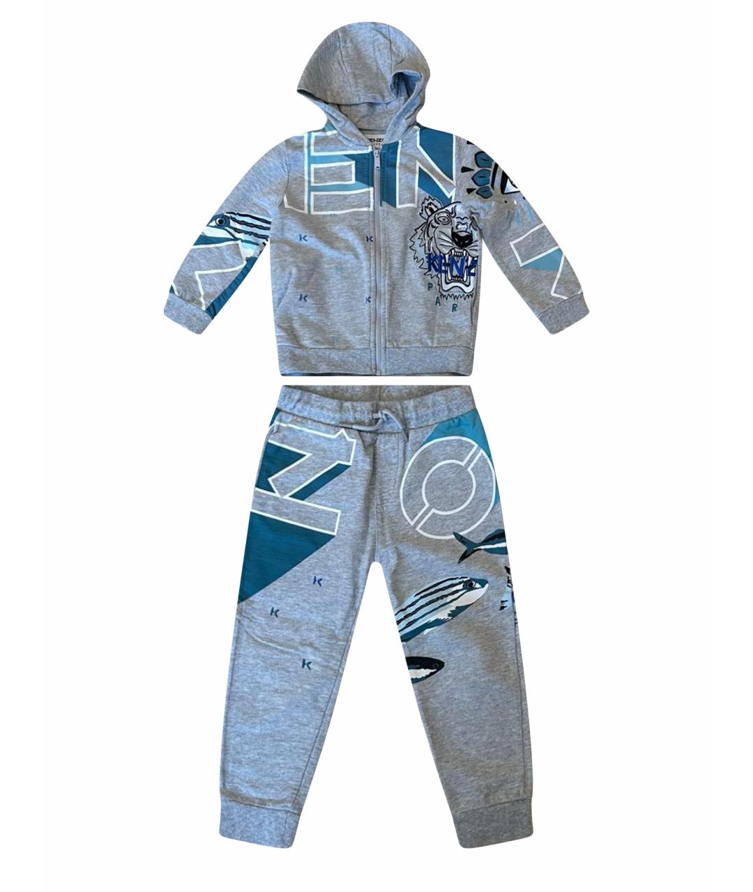 KENZO Серый хлопковый комплект, фото 1