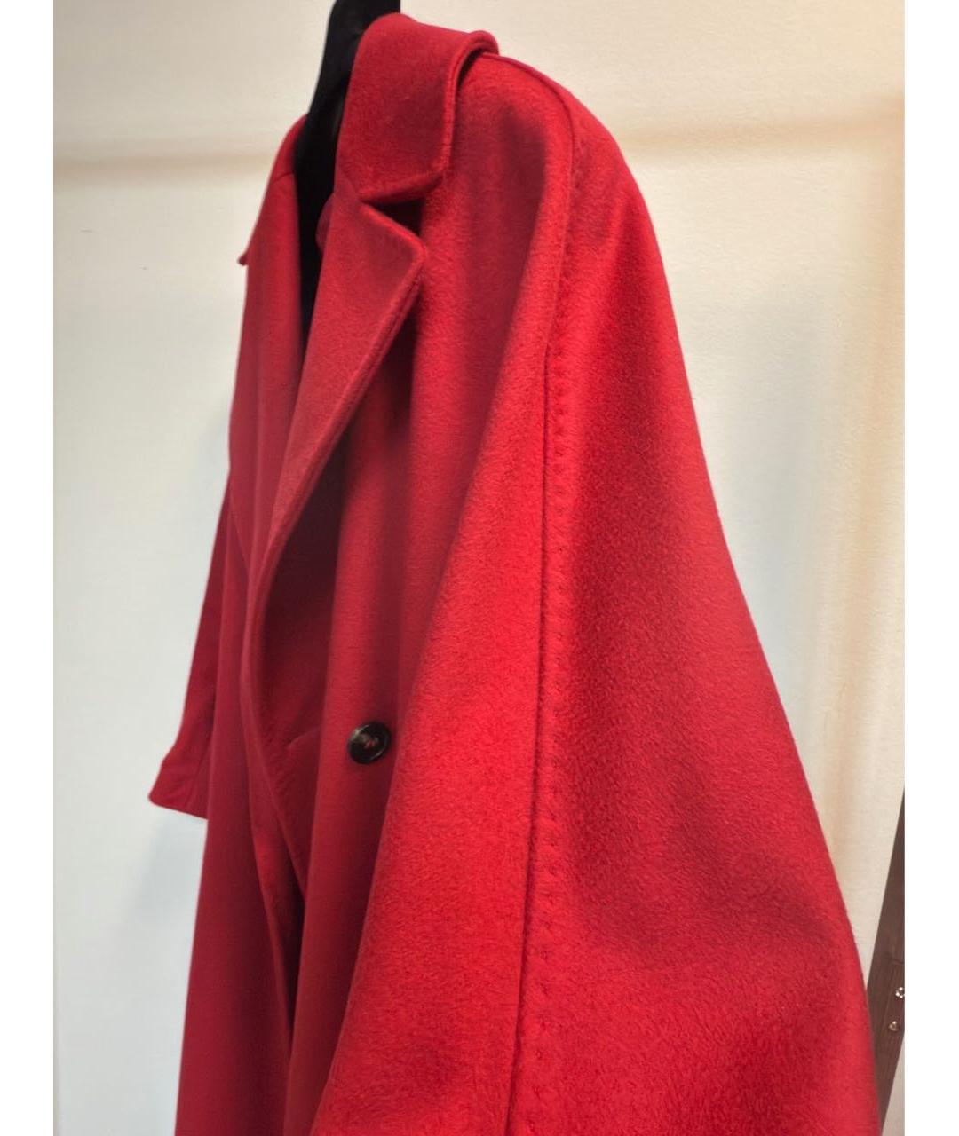 WEEKEND MAX MARA Красное шерстяное пальто, фото 4