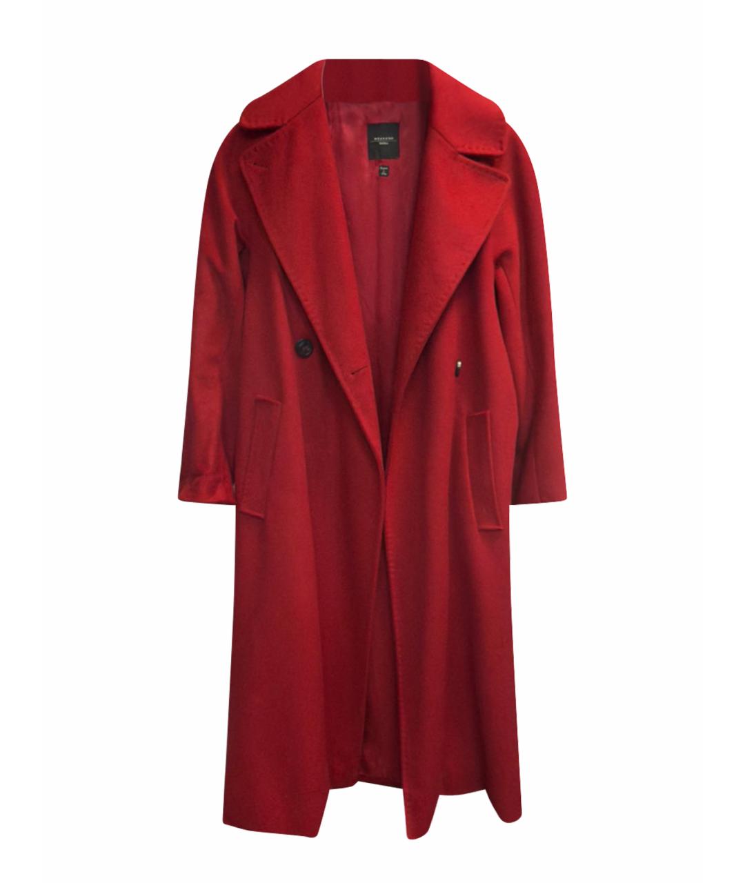 WEEKEND MAX MARA Красное шерстяное пальто, фото 1